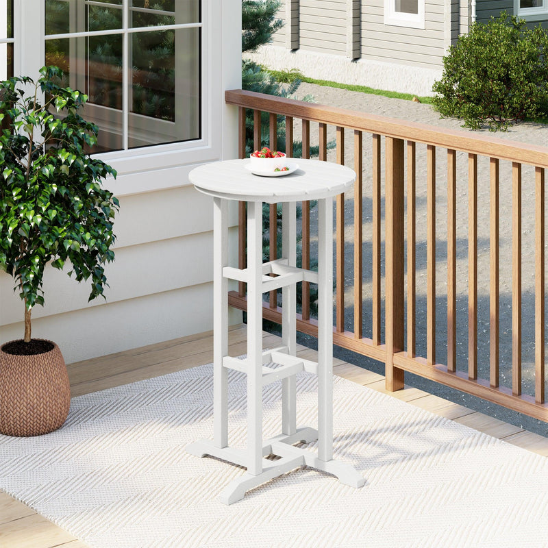 Paradise 42" High Round Outdoor Patio Cocktail Bar Table - Costaelm