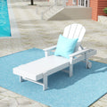 Paradise Outdoor Wheeled Classic Poly Adirondack Chaise Lounge with Arms - Costaelm