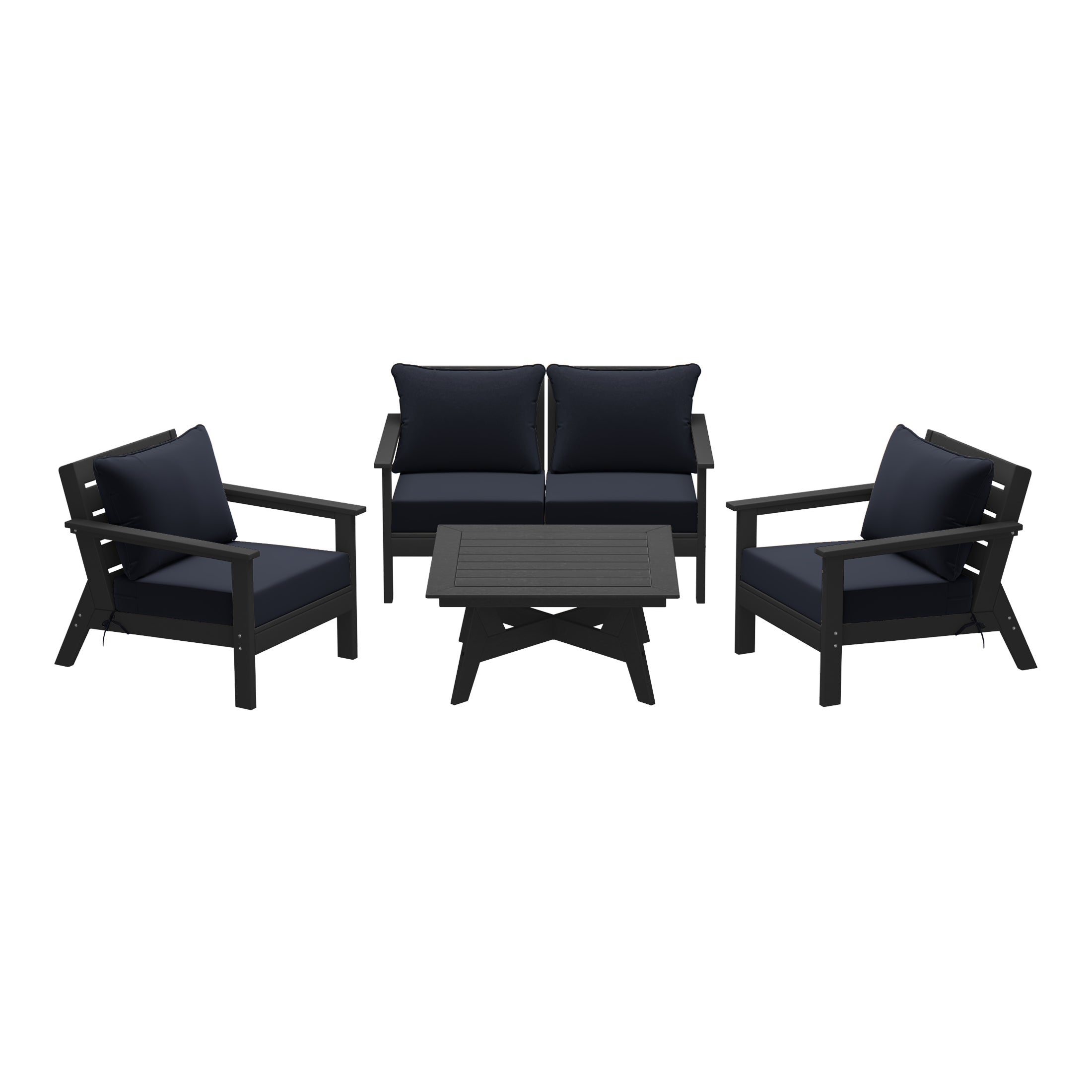 Portsmouth Outdoor 5-Piece Modular Sectional Patio Furniture Seating Set