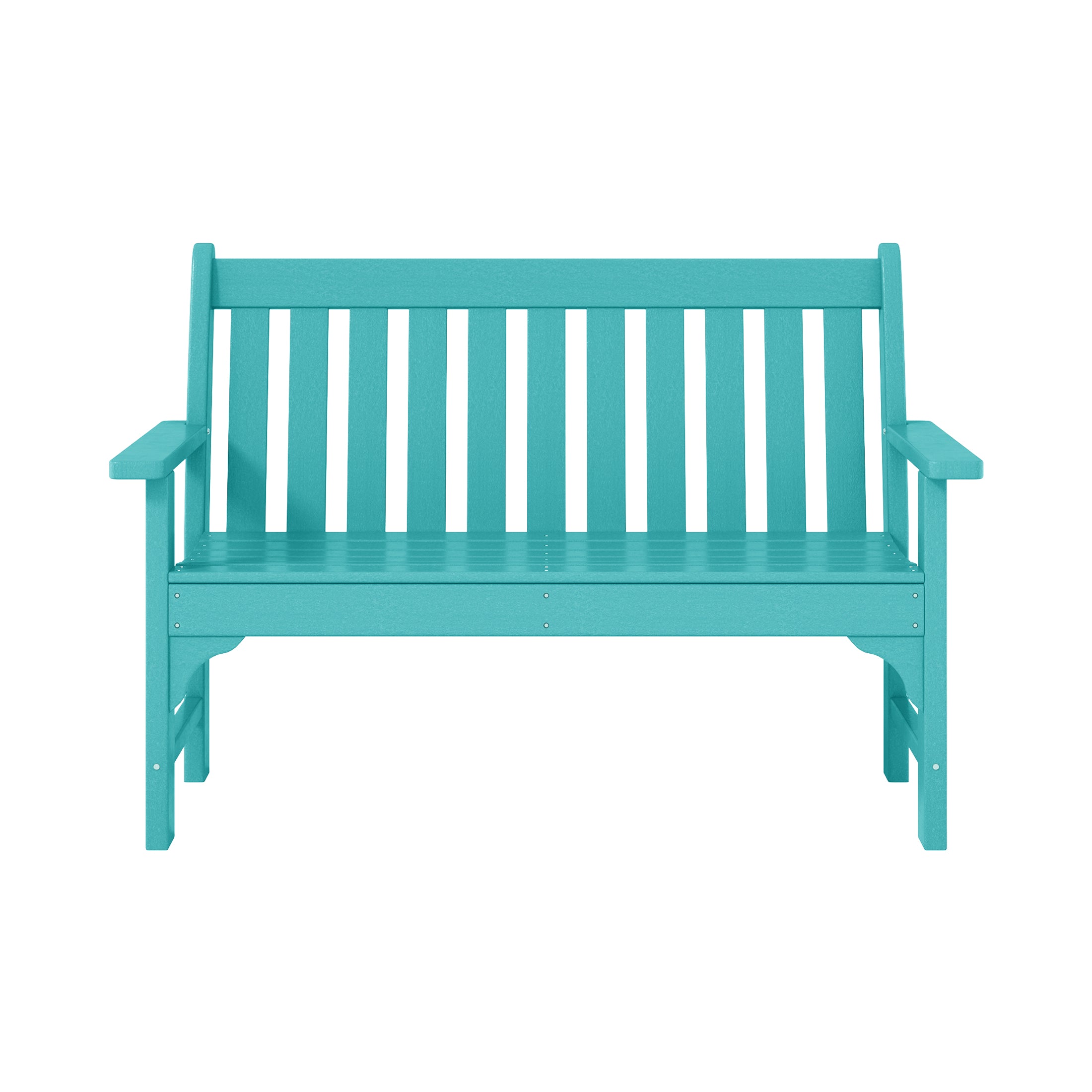 Paradise Outdoor 2-Person All-Weather HDPE Front Porch Garden Bench