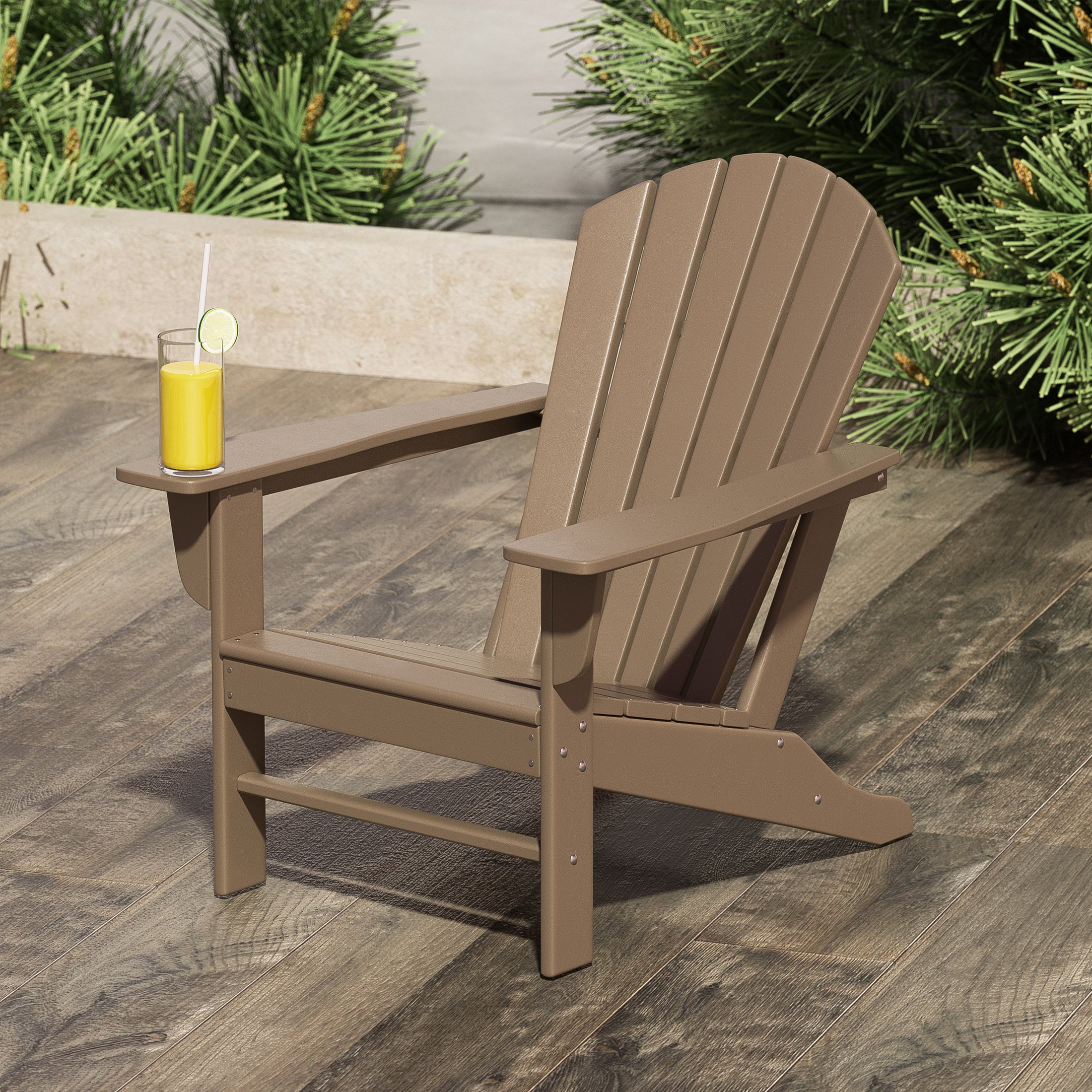 Portside HDPE Outdoor Patio Adirondack Chair