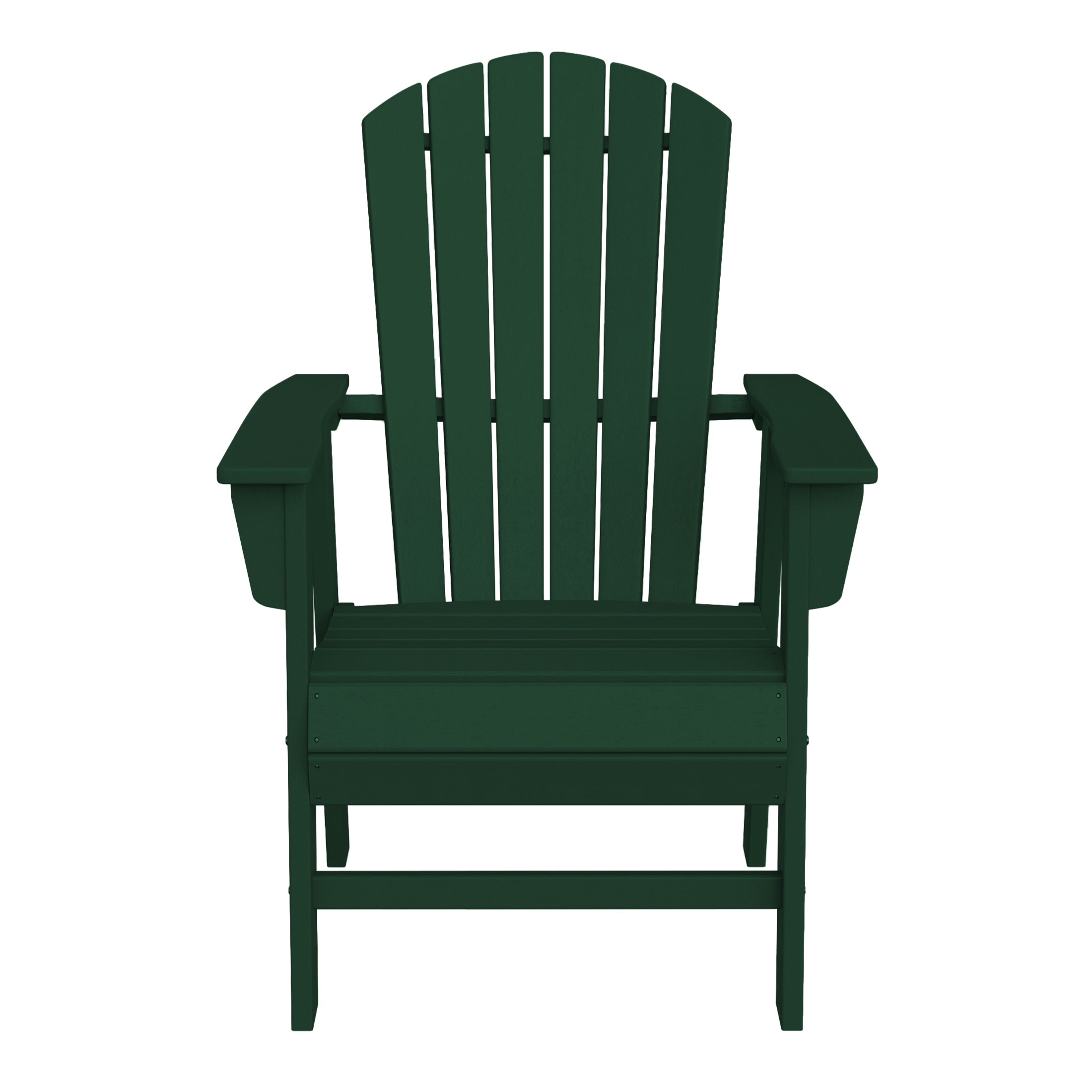 Portside Outdoor Patio Seashell Back Adirondack Dining Chair