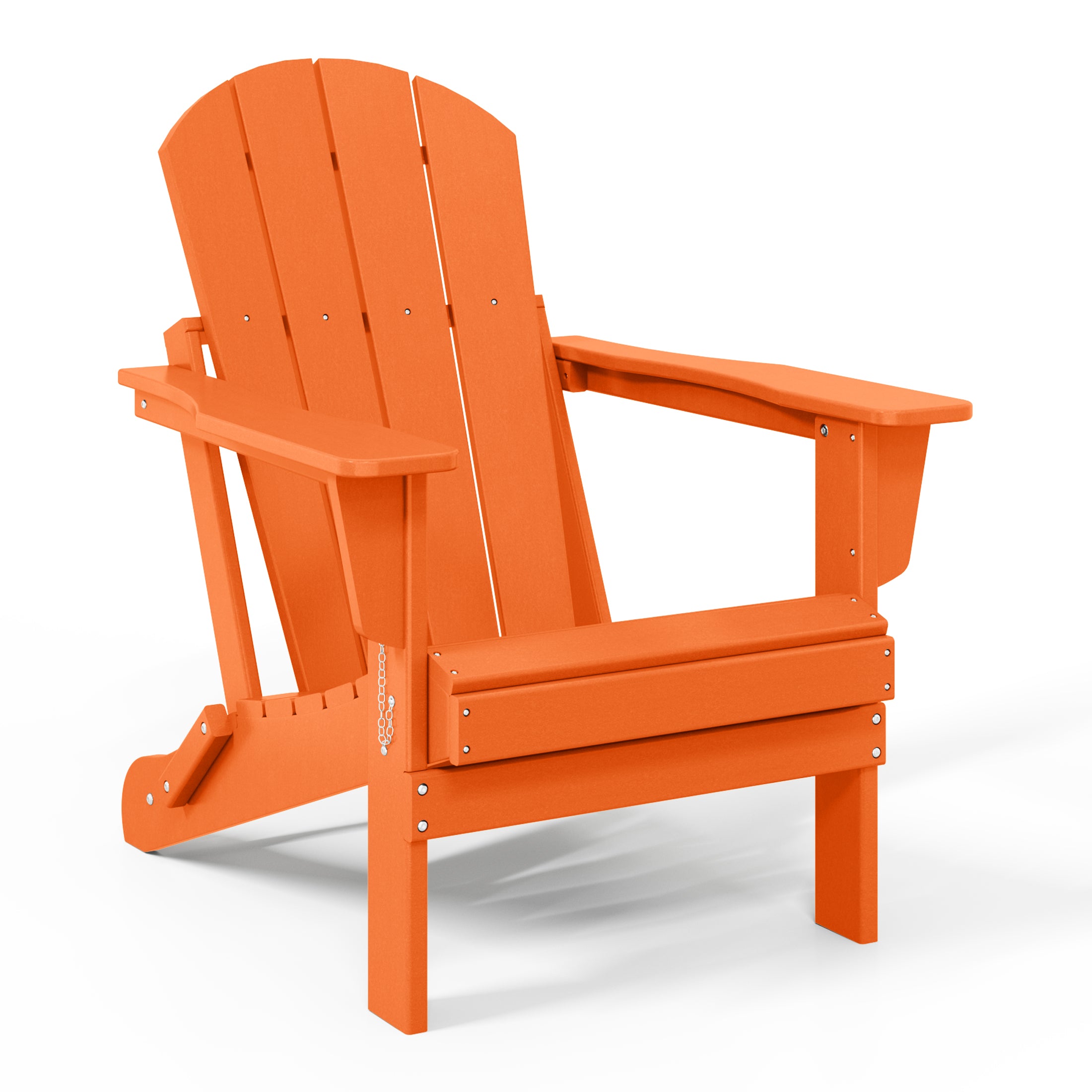 Paradise HDPE Outdoor Patio Folding Poly Adirondack Chair