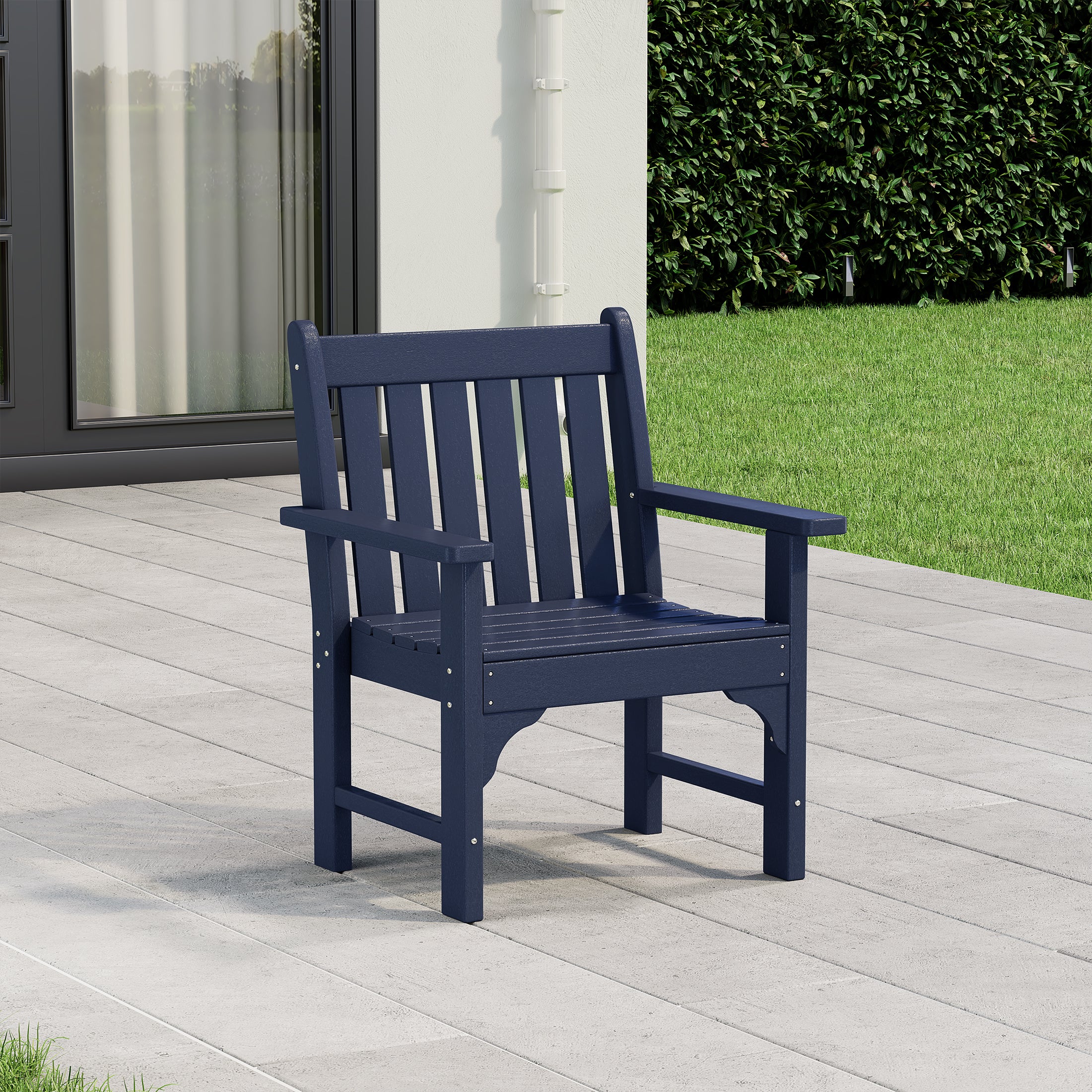 Paradise Outdoor Patio HDPE Garden Dining Arm Chair