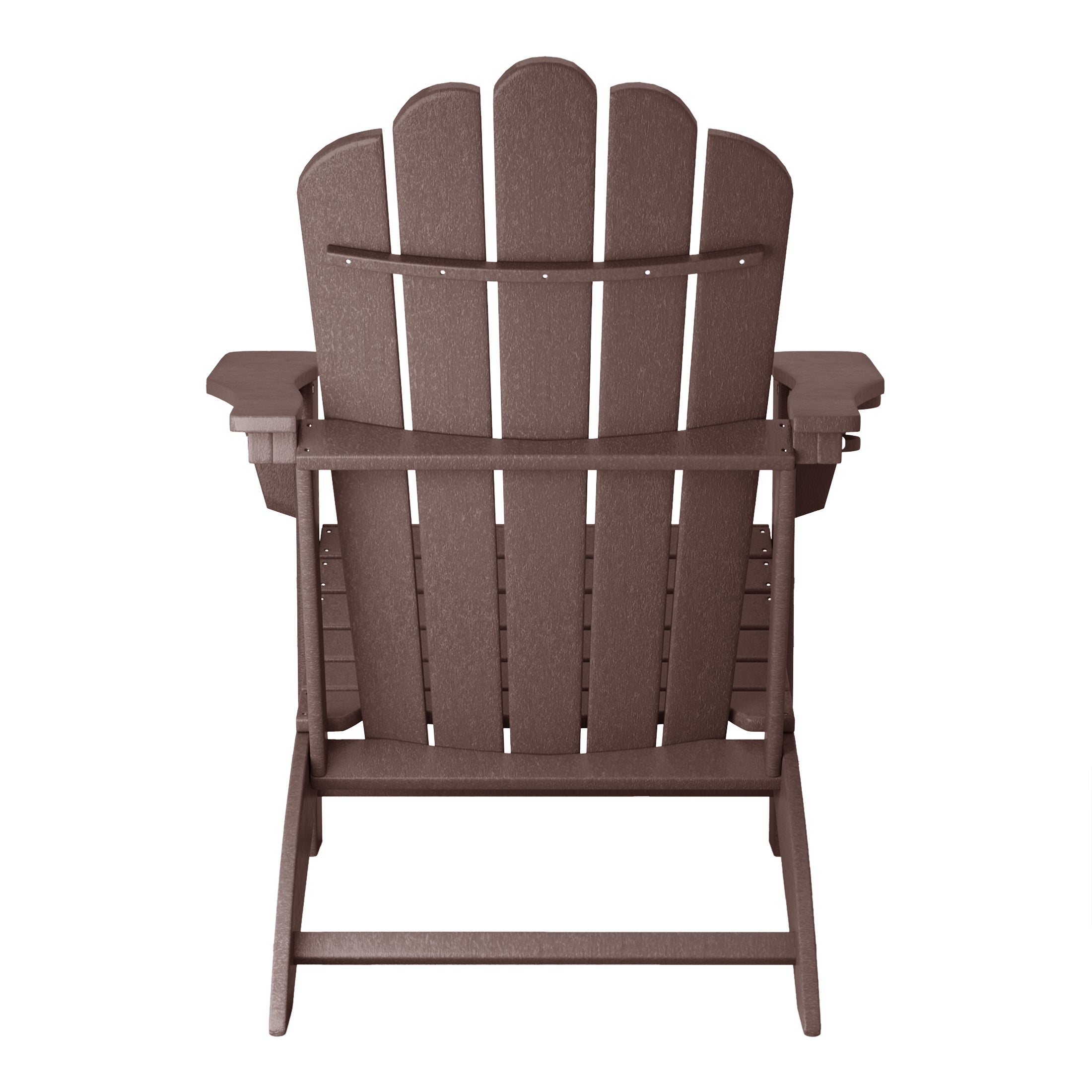 Lakeview Outdoor Patio HDPE Adirondack Chair With Cup Holder