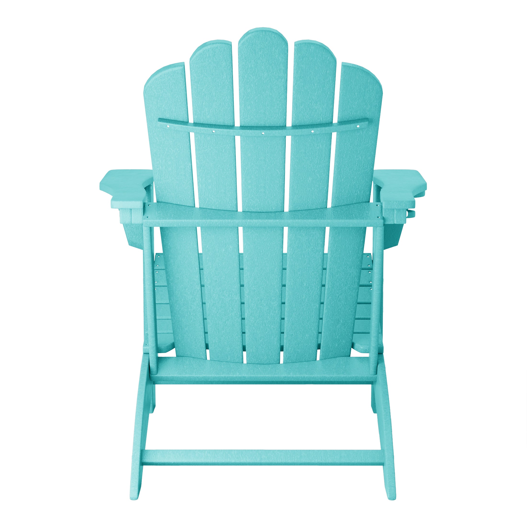 Lakeview Outdoor Patio HDPE Adirondack Chair With Cup Holder