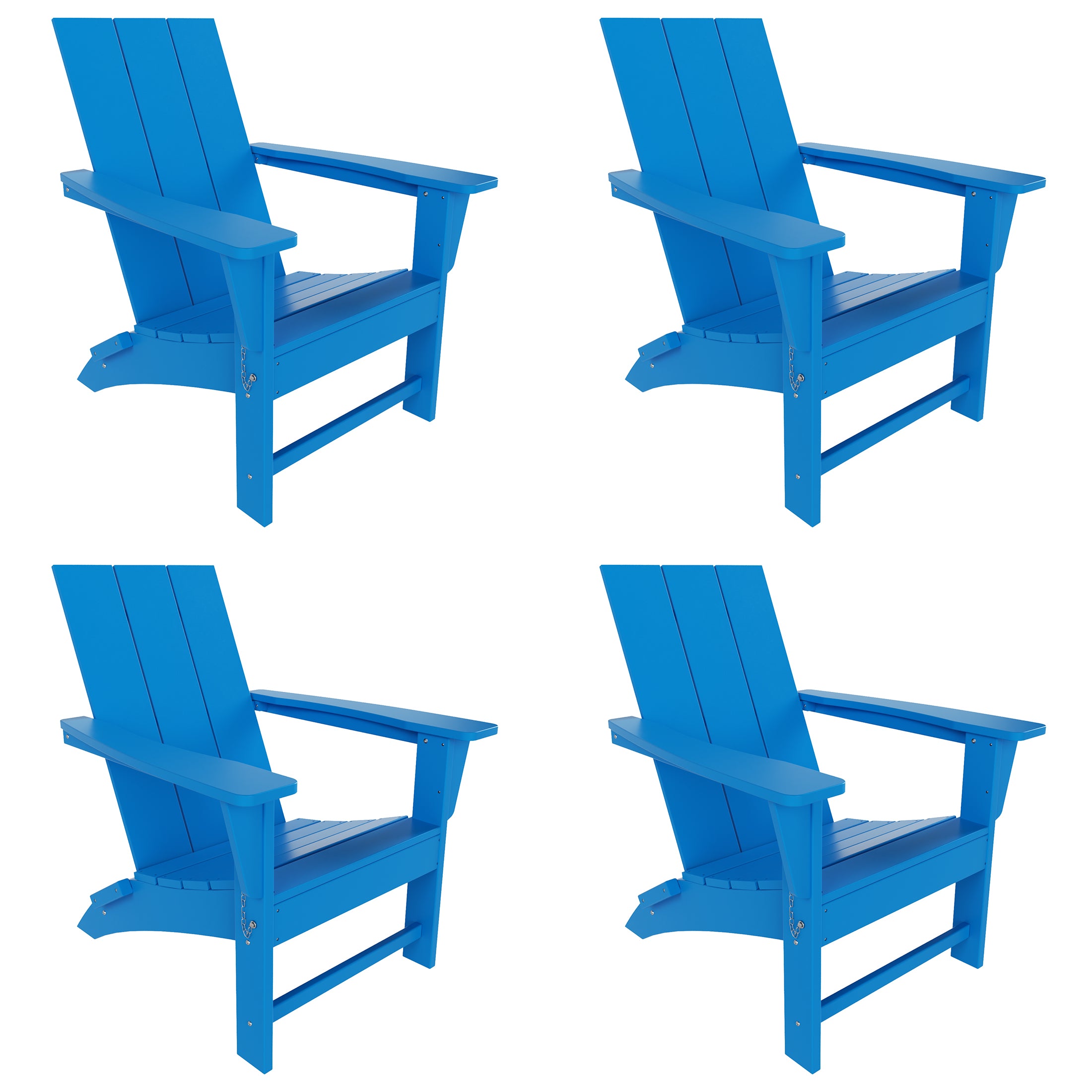 Palms Westintrends Modern Outdoor Folding Adirondack Chair (Set of 4)