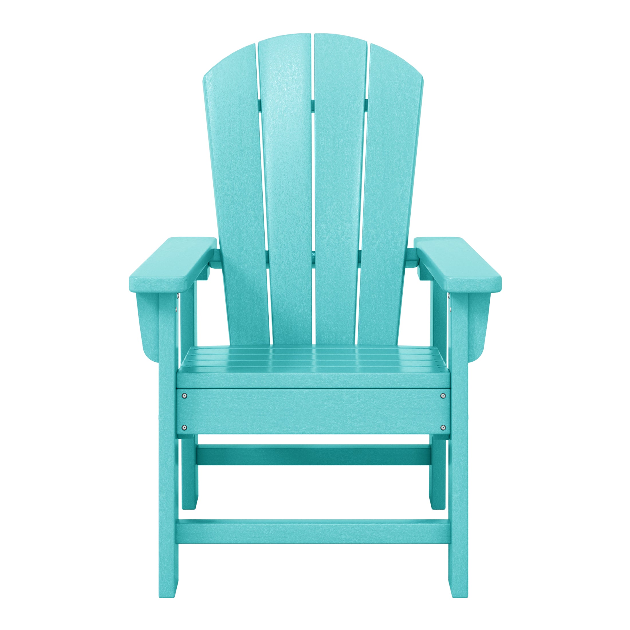 Paradise Kids 3-Piece Outdoor HDPE Adirondack Chairs With Square Side Table Set