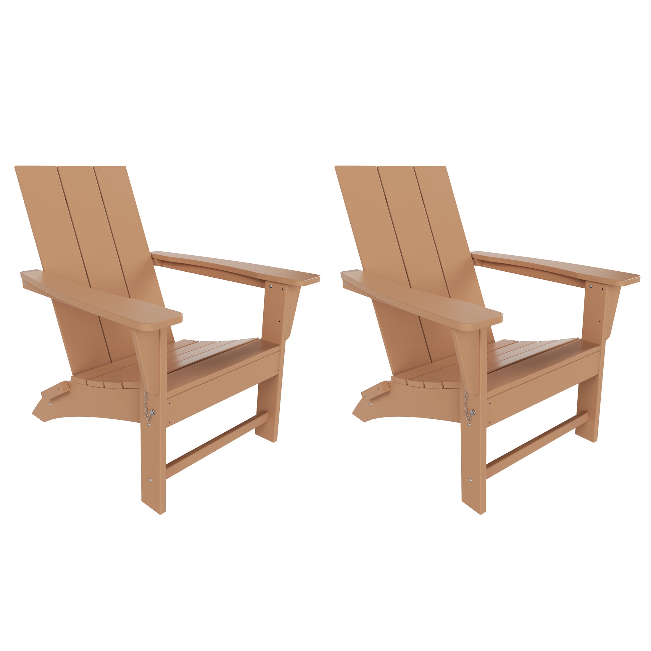 Palms Westintrends Modern Outdoor Folding Adirondack Chair (Set of 2)