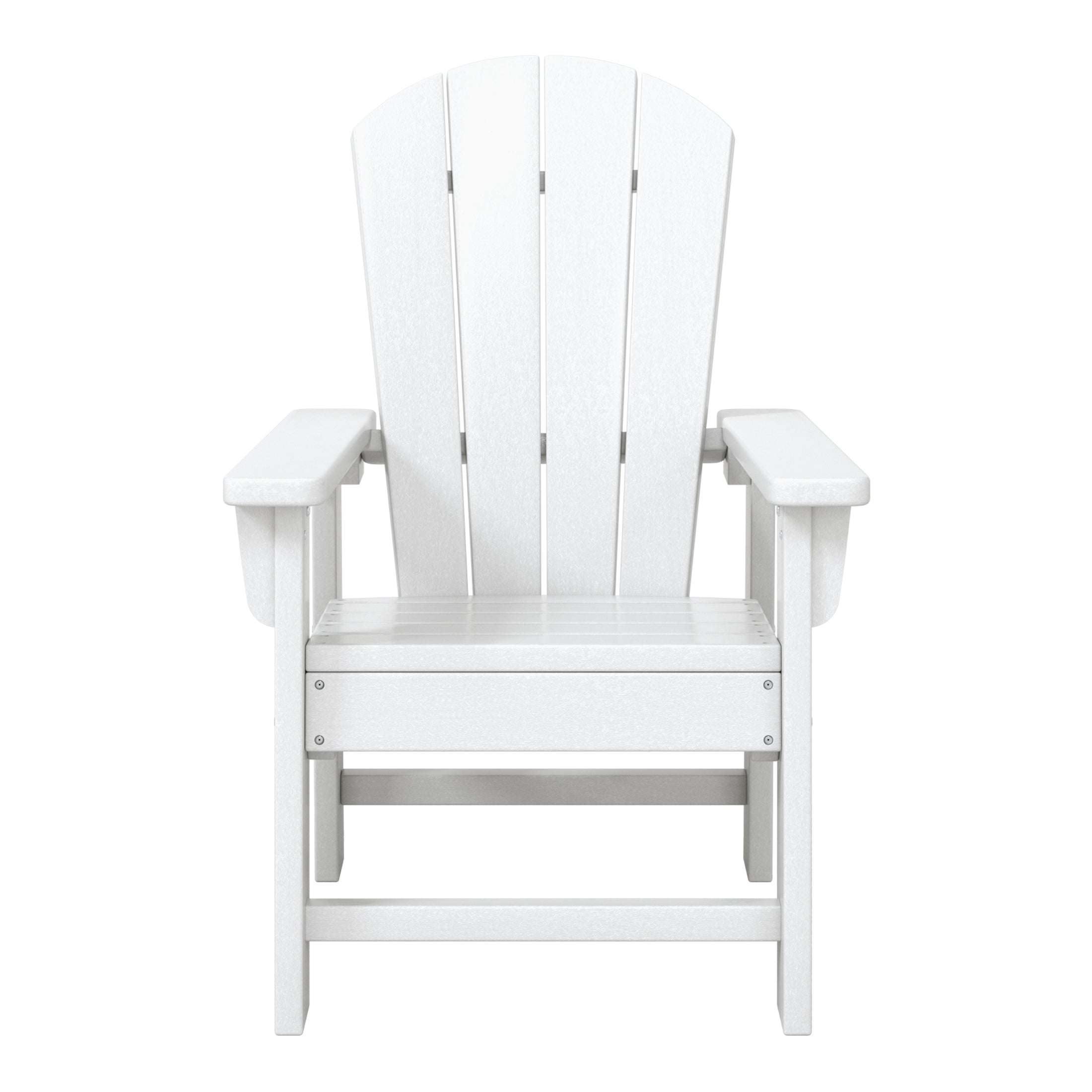 Paradise Kids 3-Piece Outdoor HDPE Adirondack Chairs With Square Side Table Set