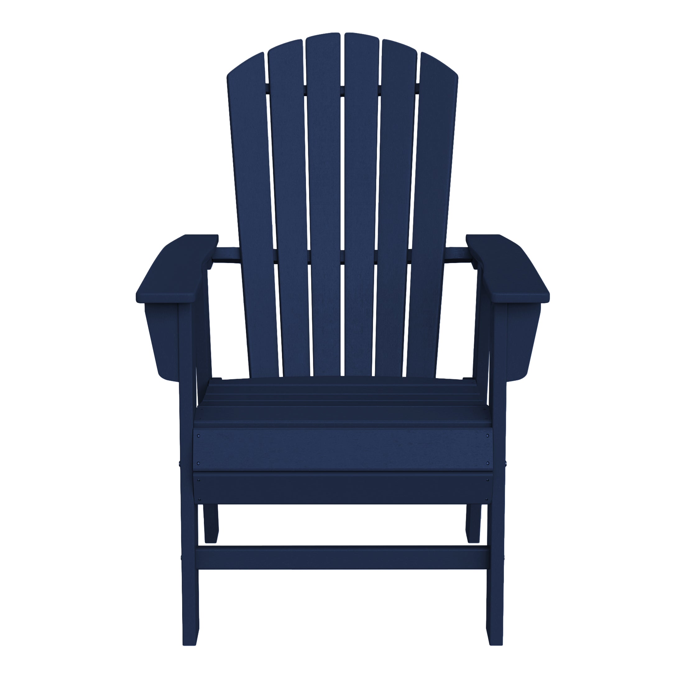 Portside Outdoor Patio Seashell Back Adirondack Dining Chair