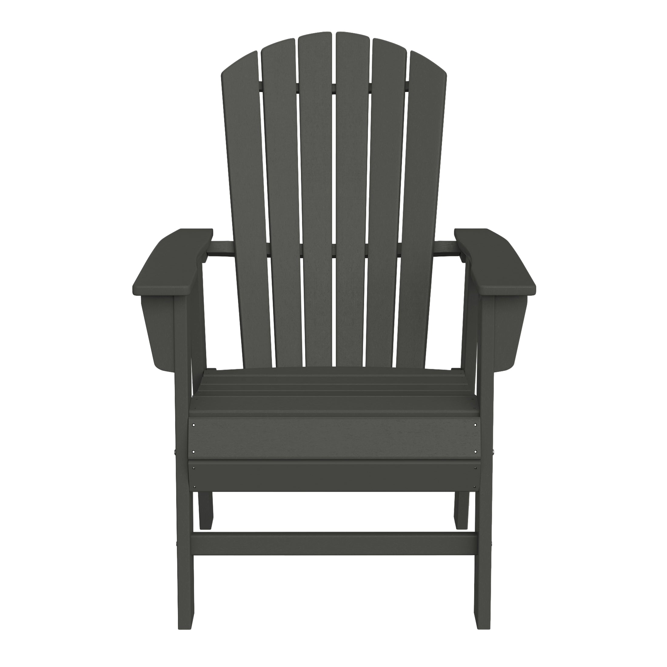 Portside Outdoor Patio Seashell Back Adirondack Dining Chair