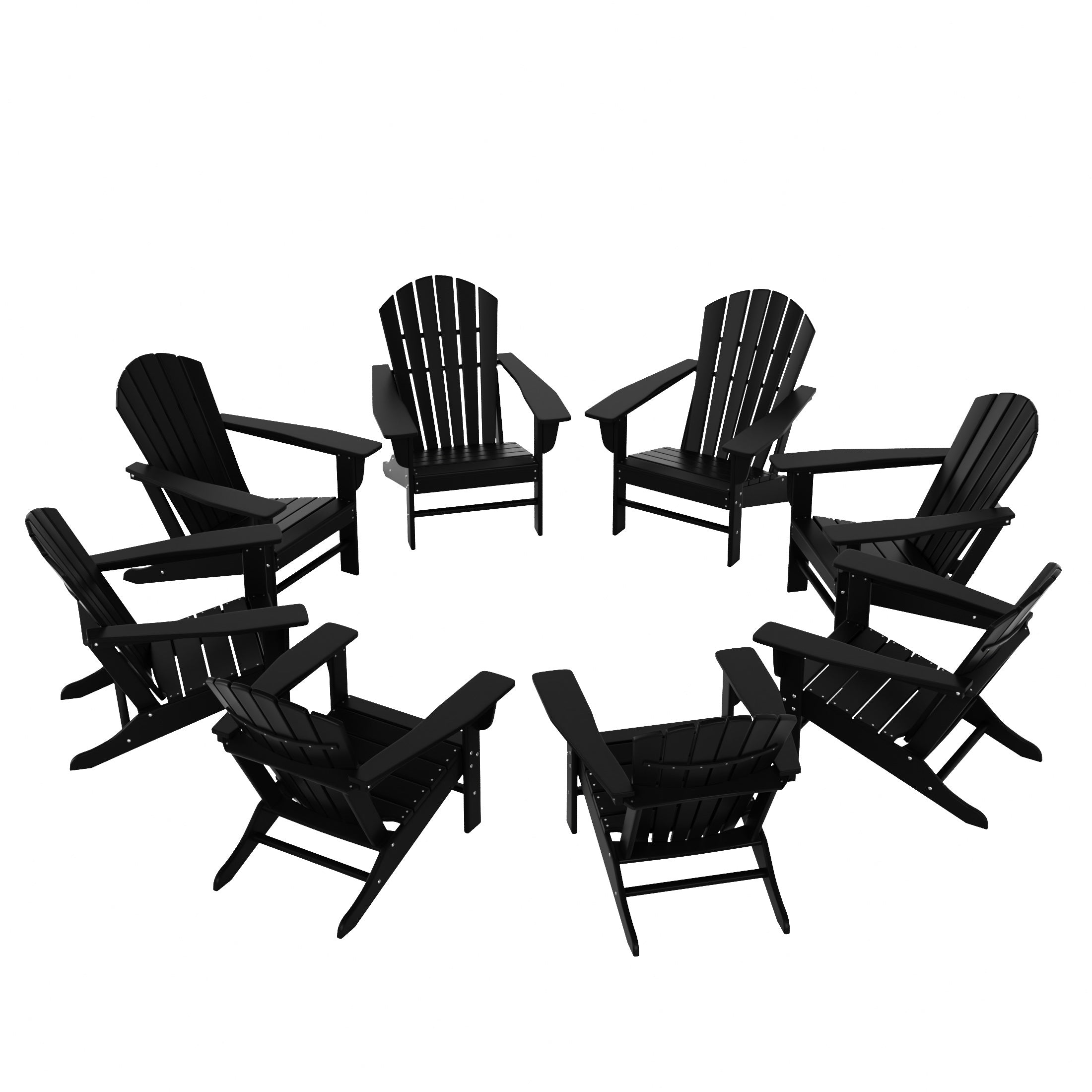 Portside Dylan Outdoor Adirondack Chair (Set of 8)