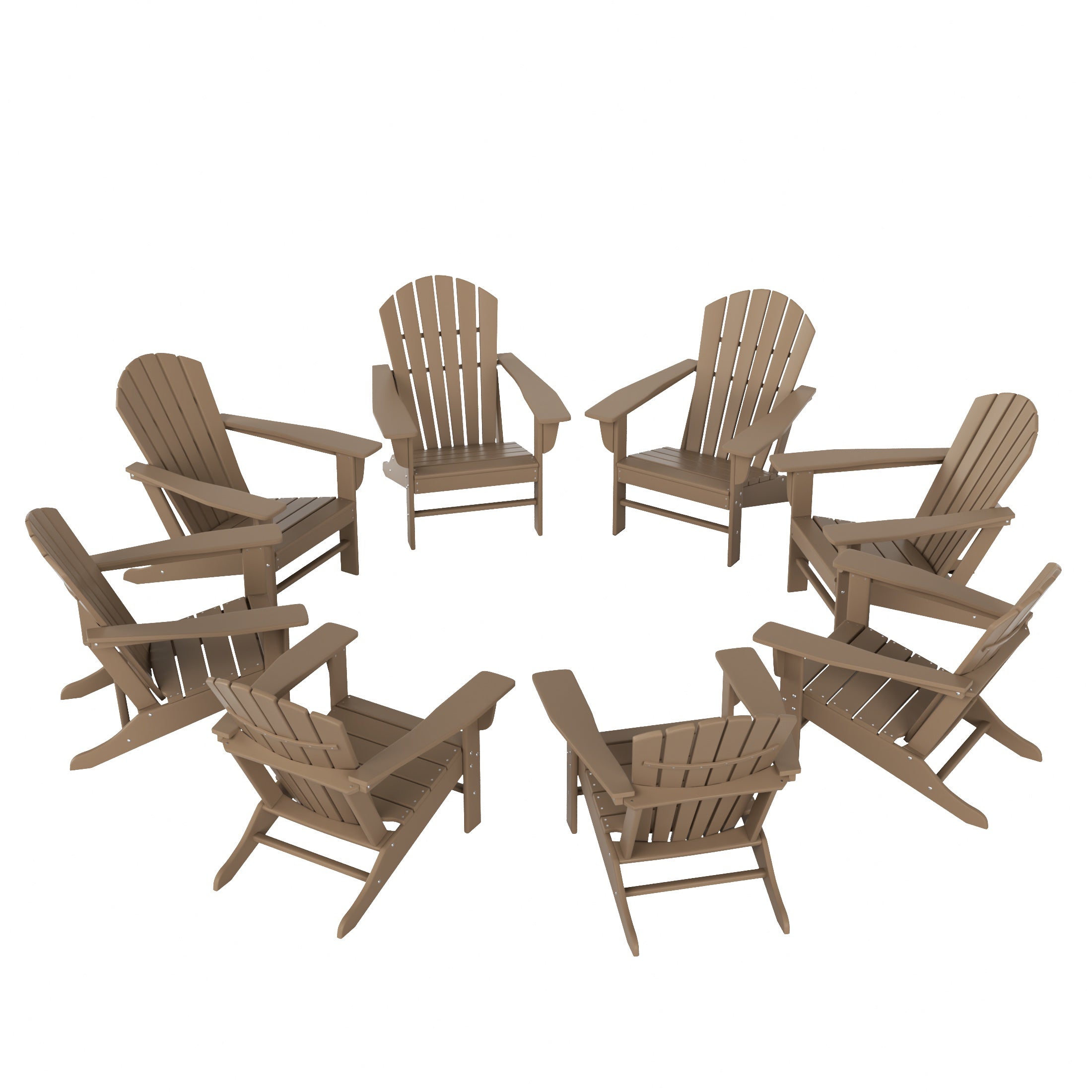 Portside Dylan Outdoor Adirondack Chair (Set of 8)