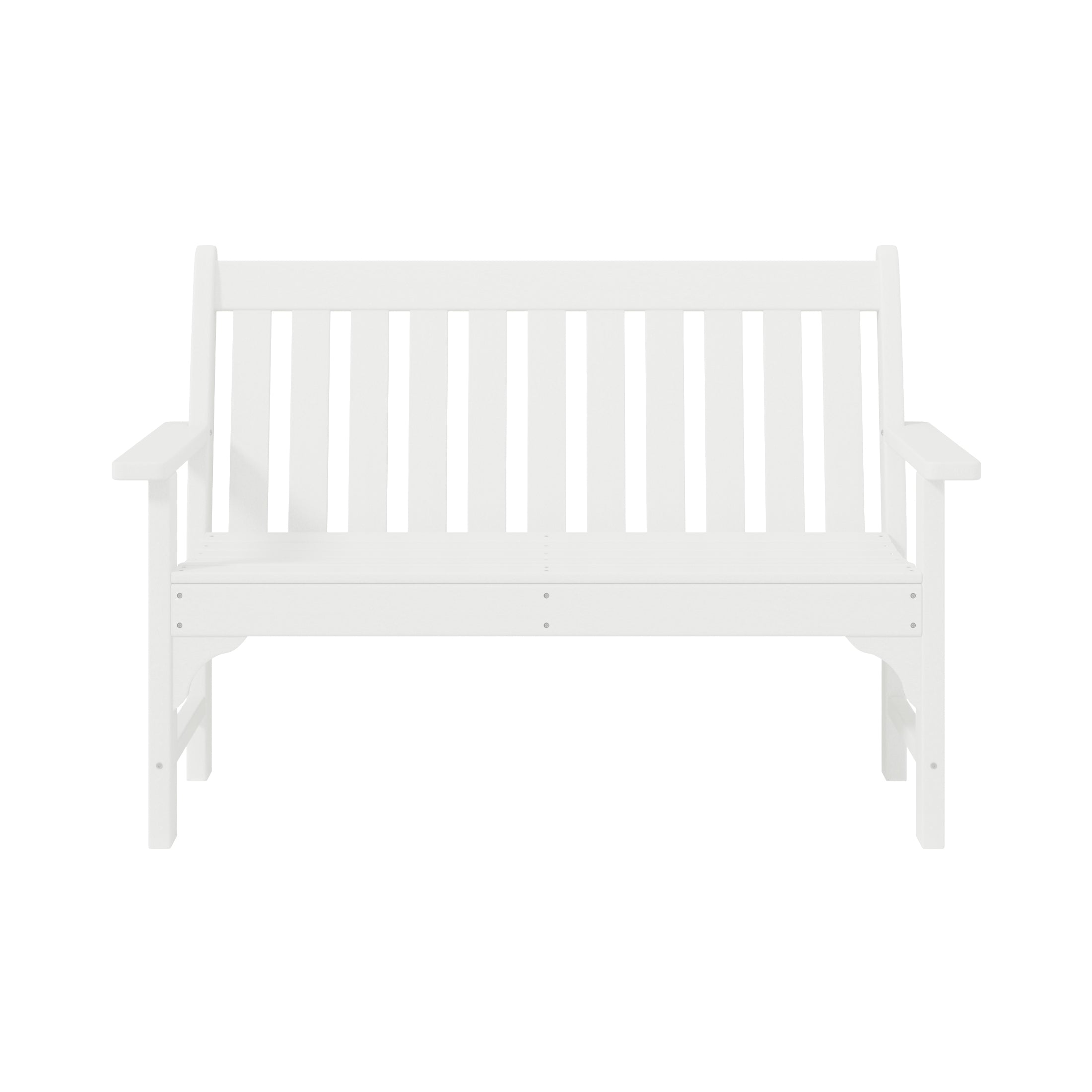 Paradise Outdoor 2-Person All-Weather HDPE Front Porch Garden Bench