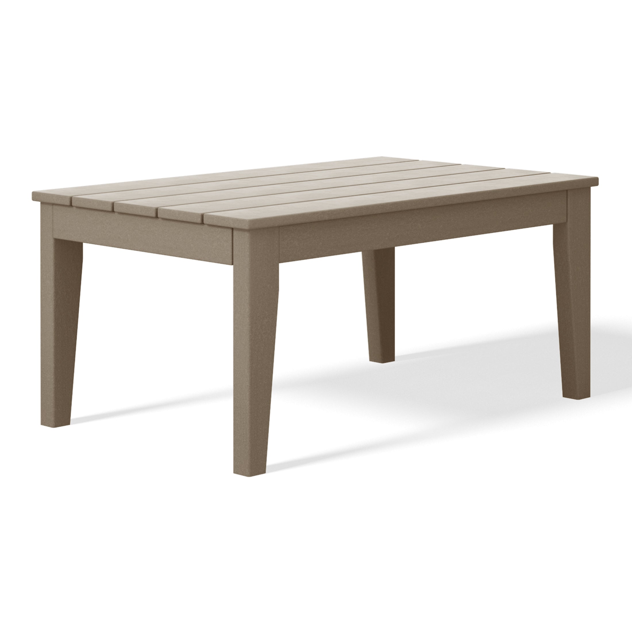 Paradise Low Outdoor HDPE Patio Rectangle Coffee Table