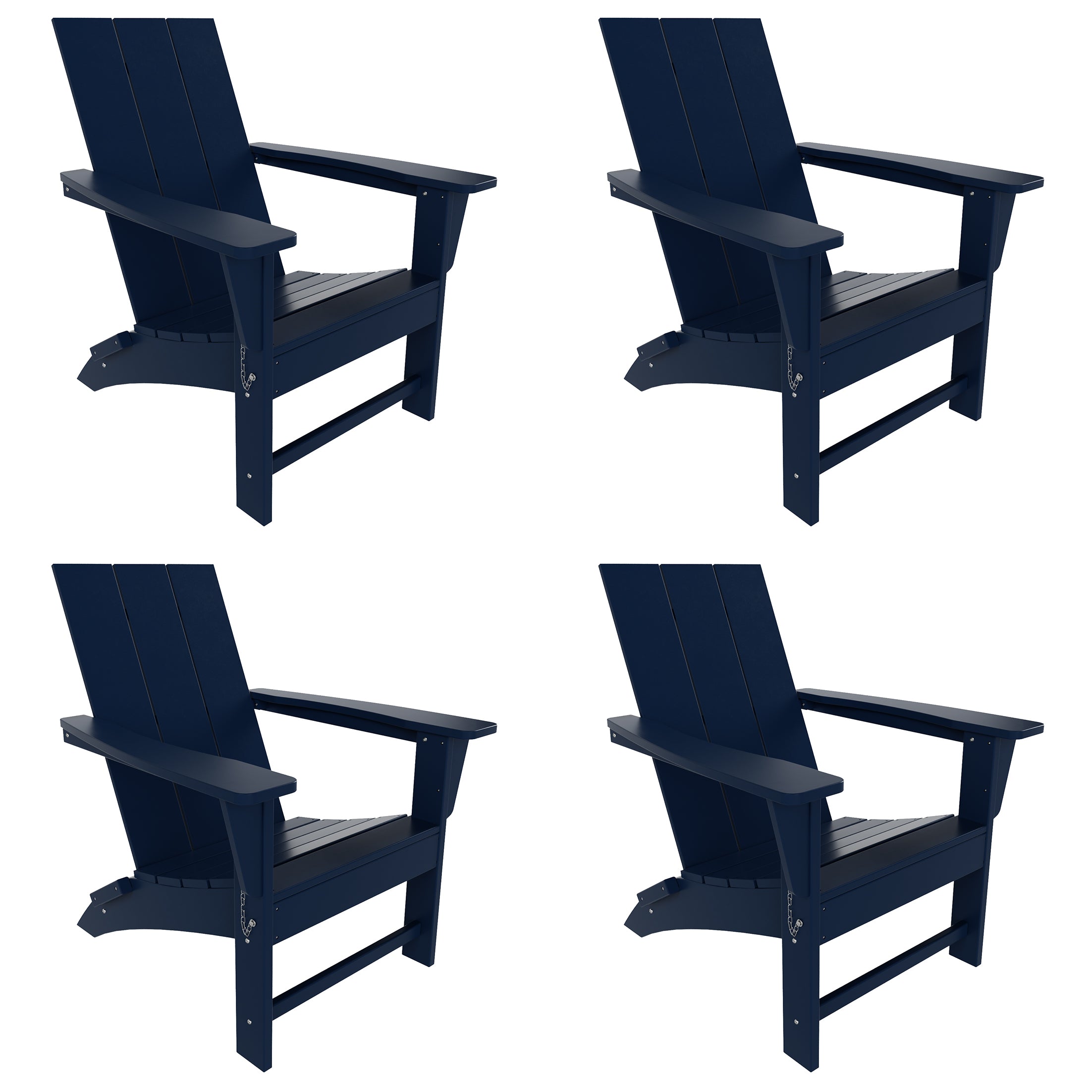 Palms Westintrends Modern Outdoor Folding Adirondack Chair (Set of 4)