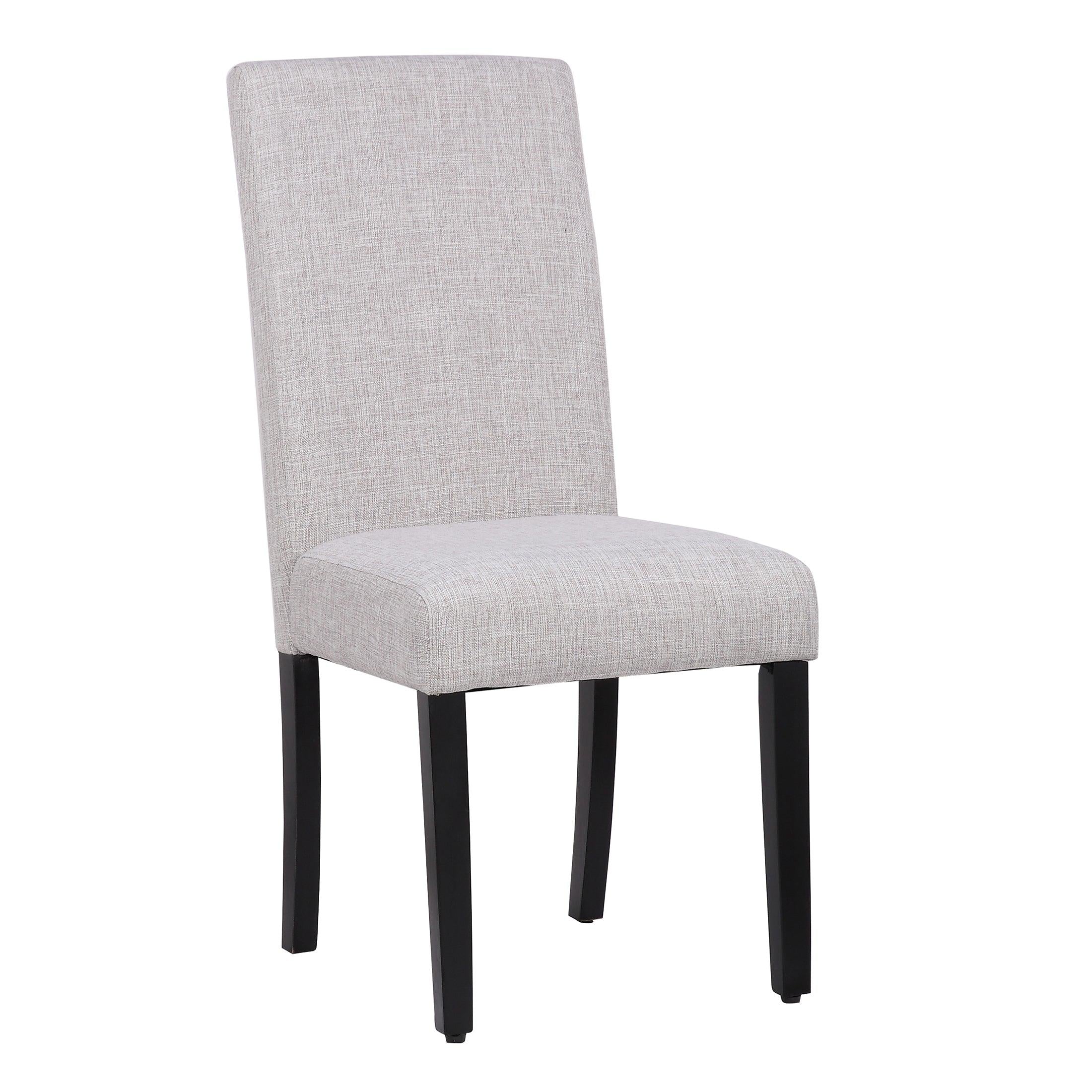 ADISON Upholstered Dining Side Chair, Light Gray