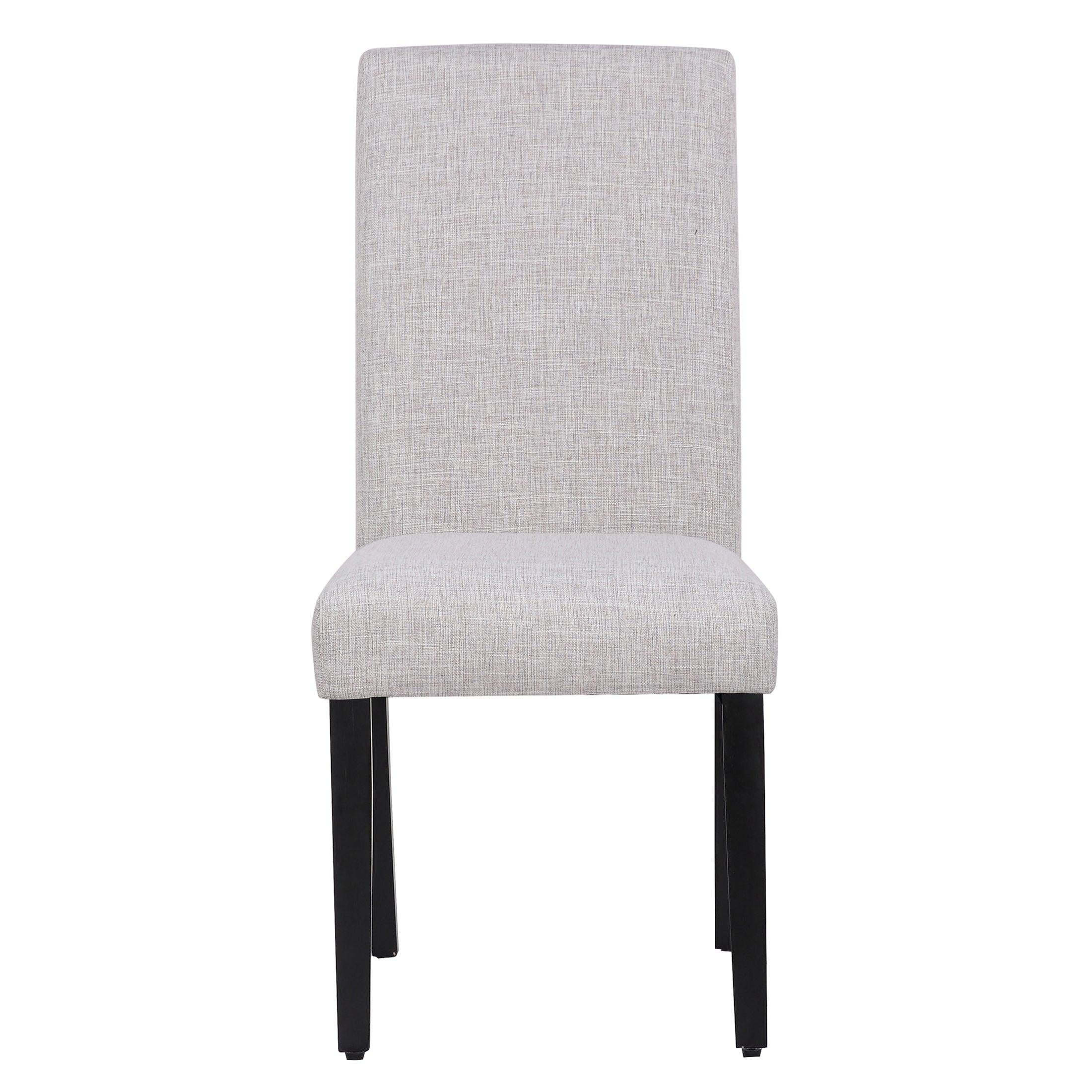 ADISON Upholstered Dining Side Chair, Light Gray