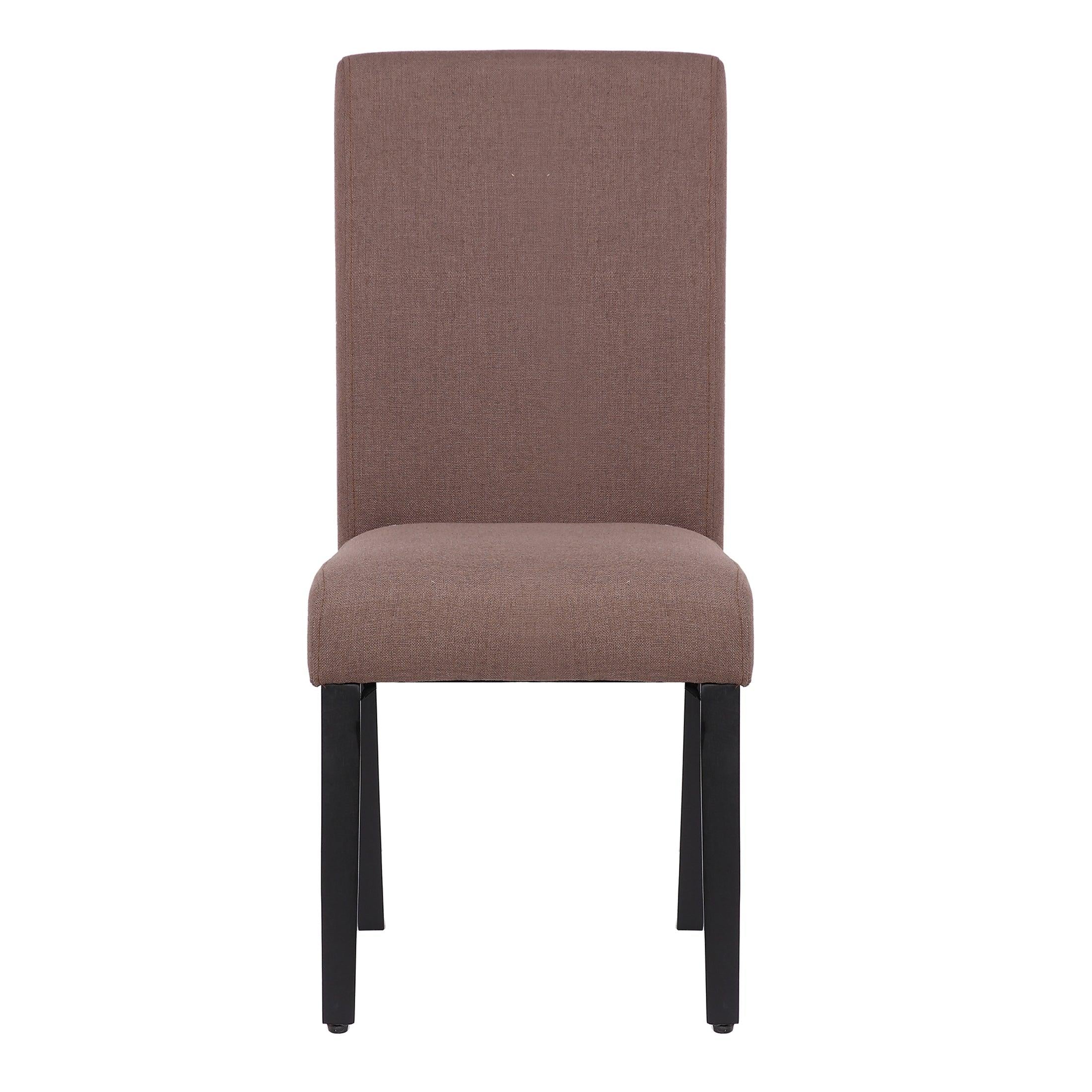 ADISON Upholstered Dining Side Chair, Brown