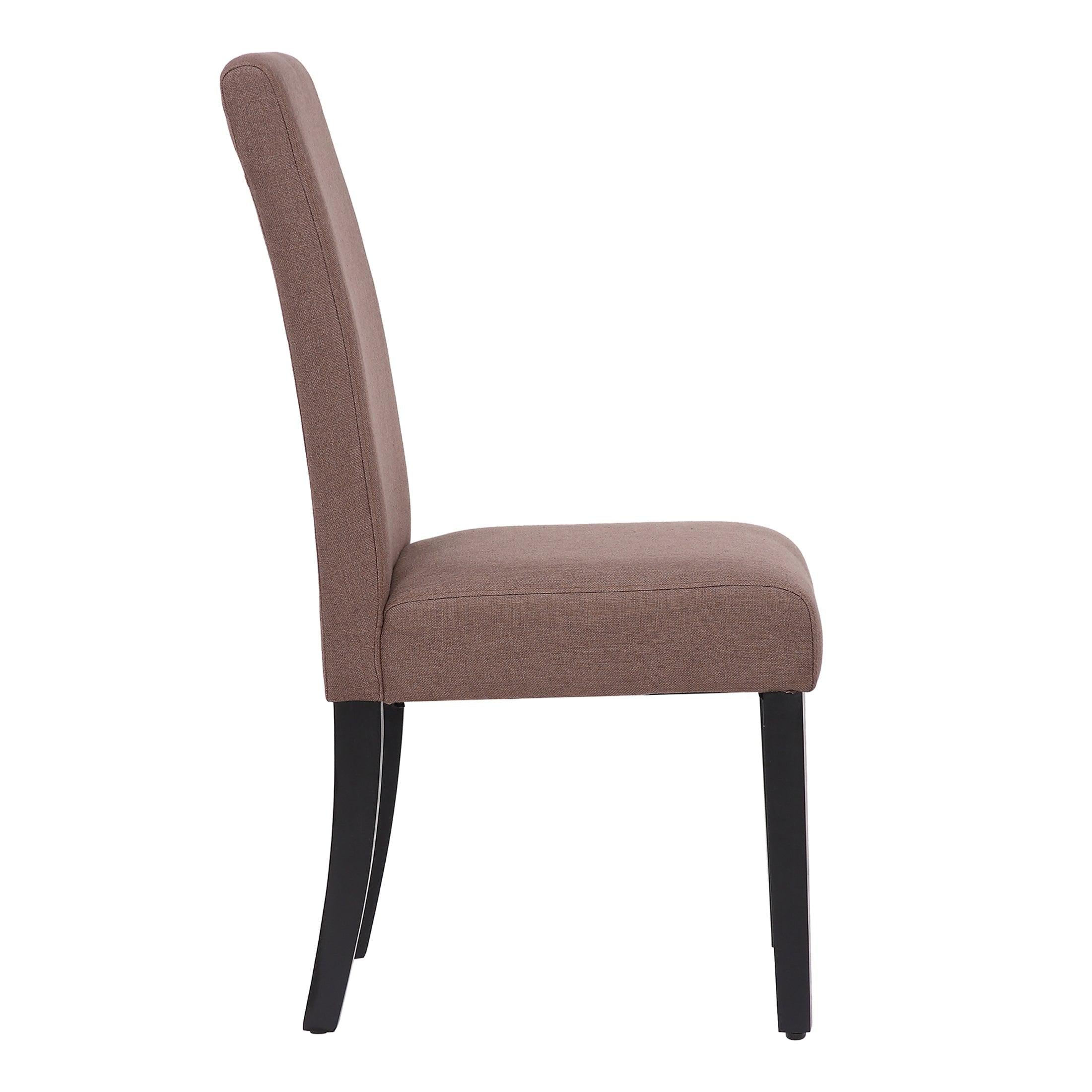 ADISON Upholstered Dining Side Chair, Brown