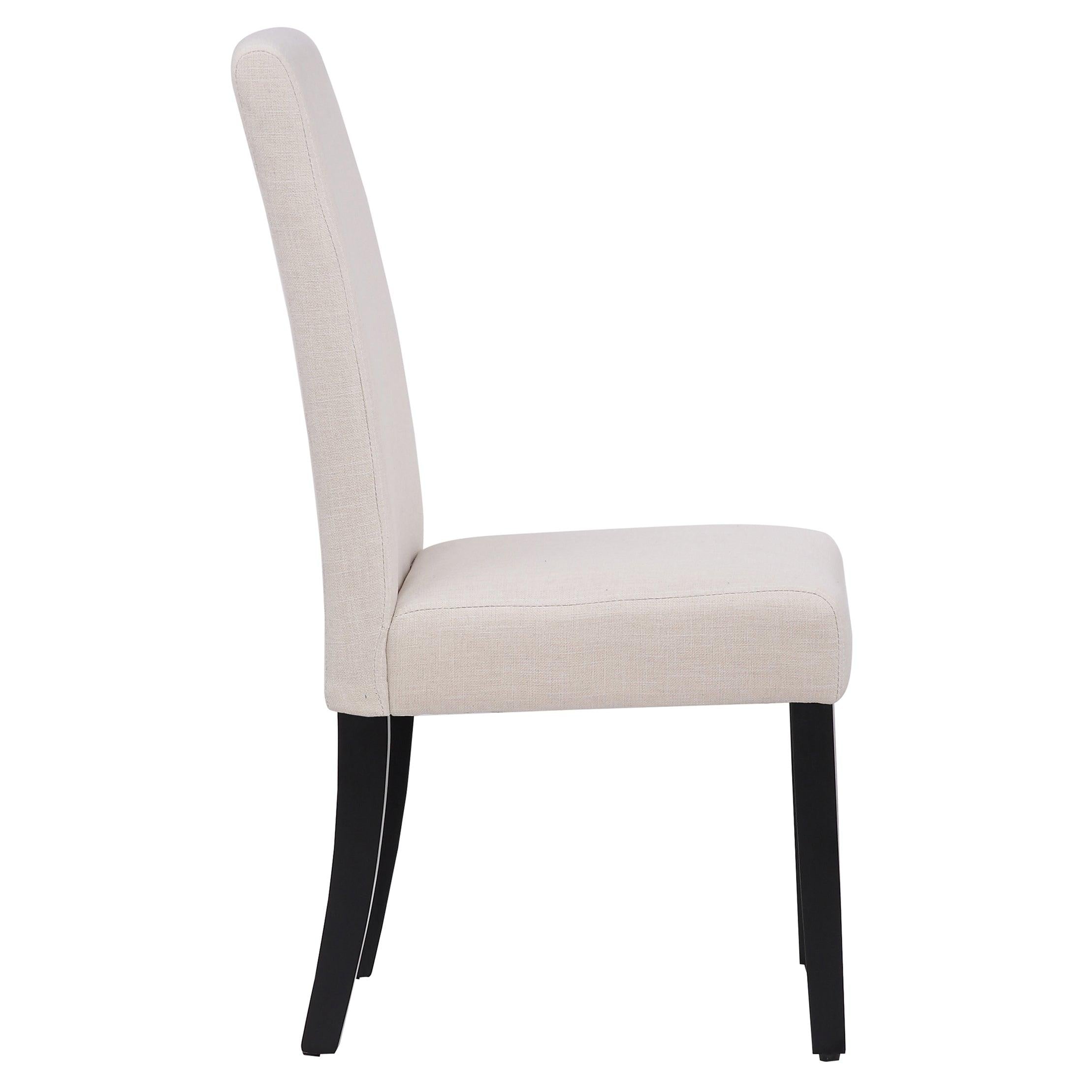 ADISON Upholstered Dining Side Chair, Beige