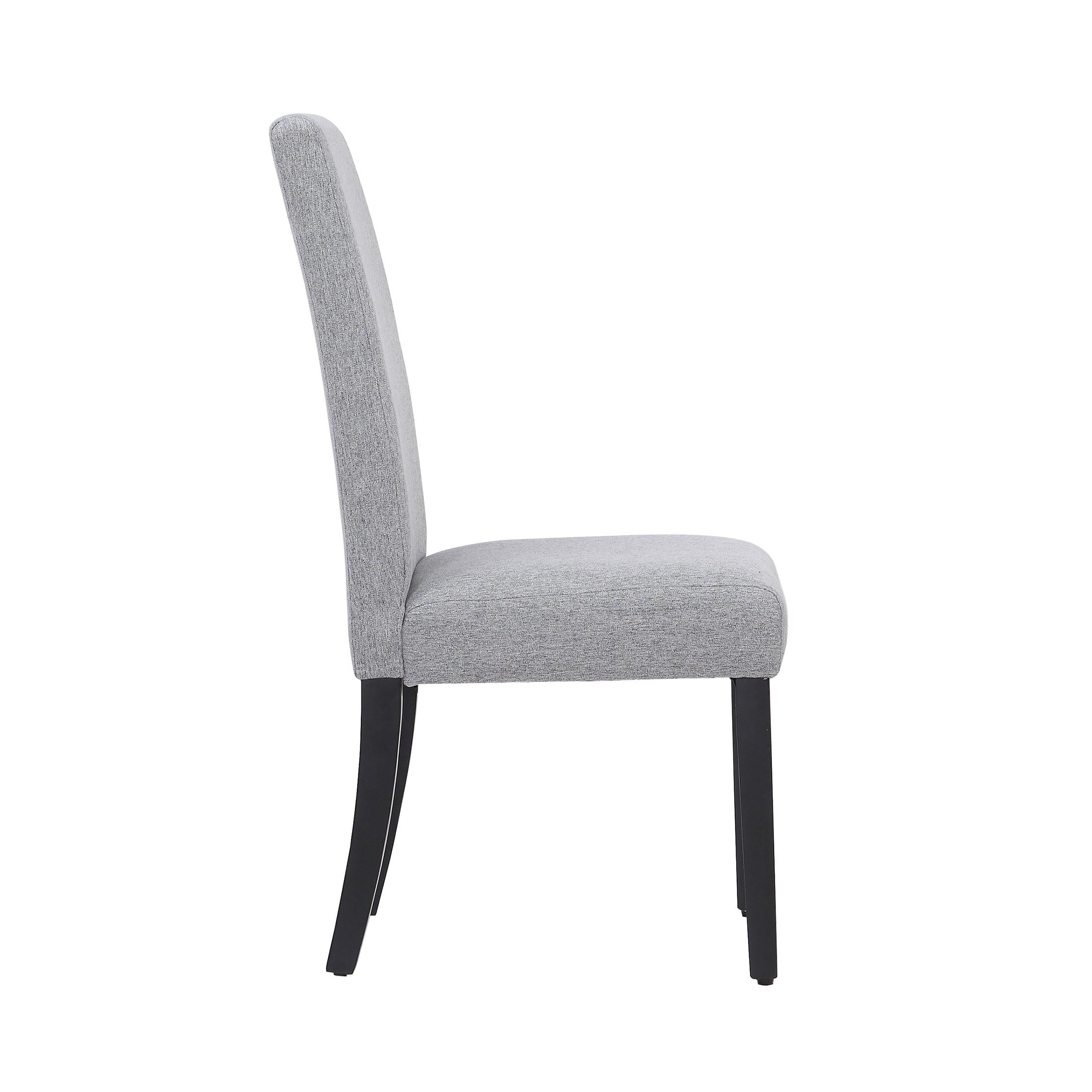 ADISON Upholstered Dining Side Chair, Gray