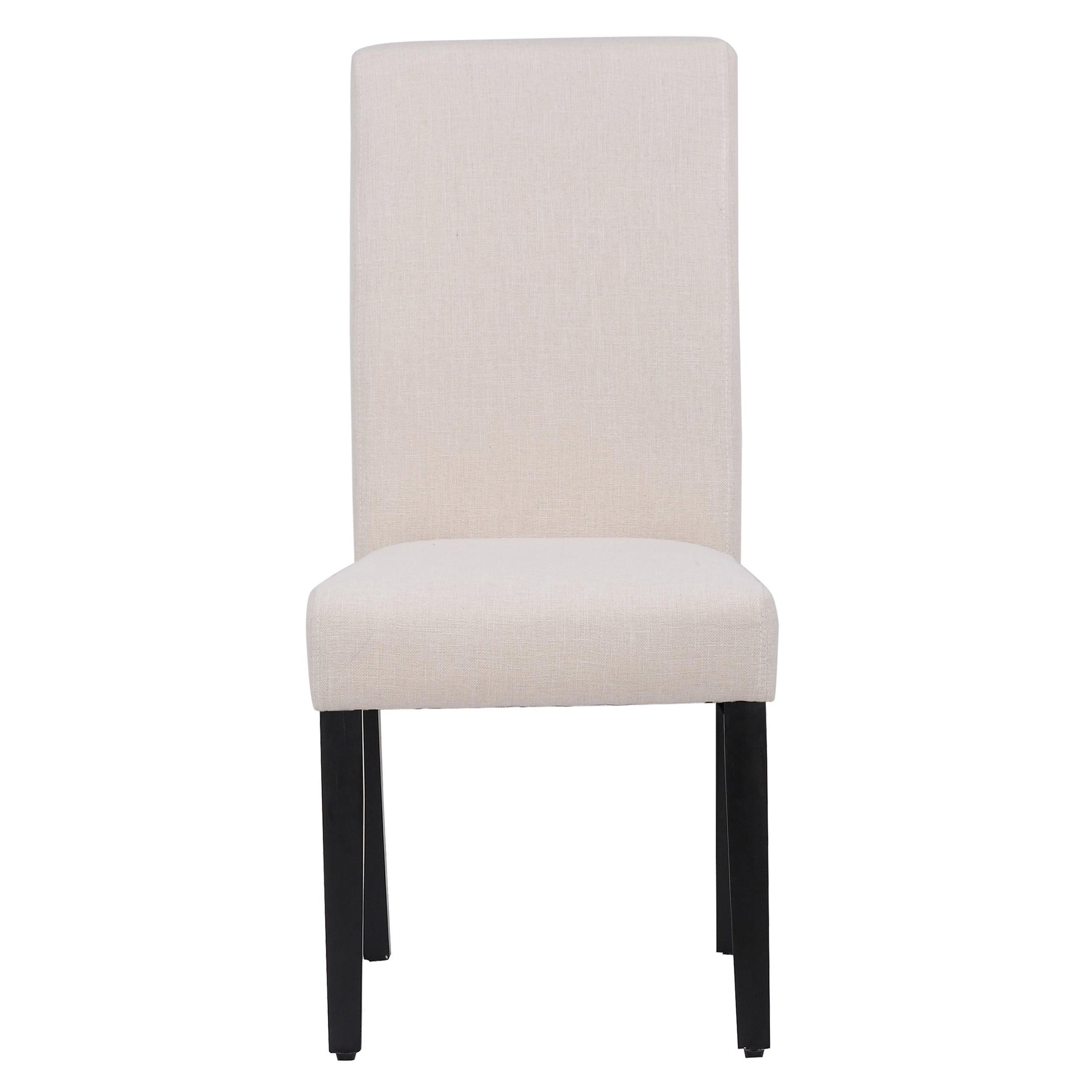 ADISON Upholstered Dining Side Chair (Set of 2), Beige