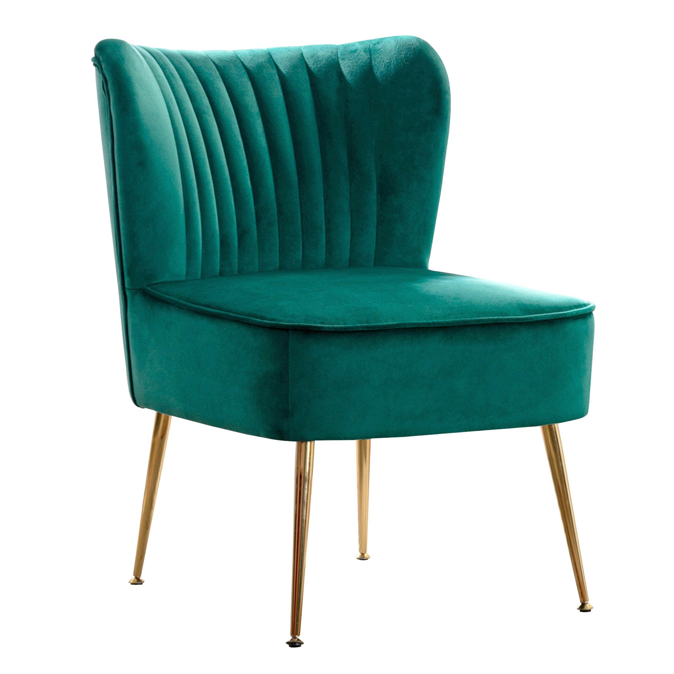 Alaia 22" Wide Tufted Velvet Accent Chair - Costaelm