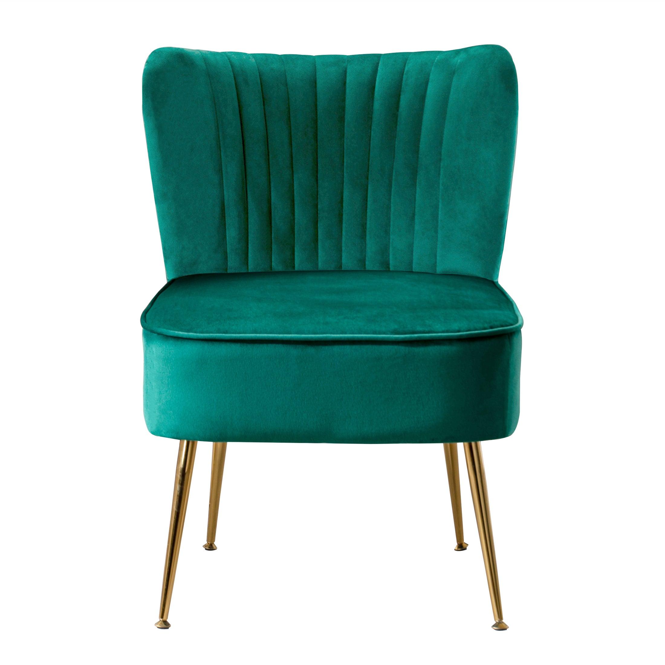 Alaia 22" Wide Tufted Velvet Accent Chair - Costaelm