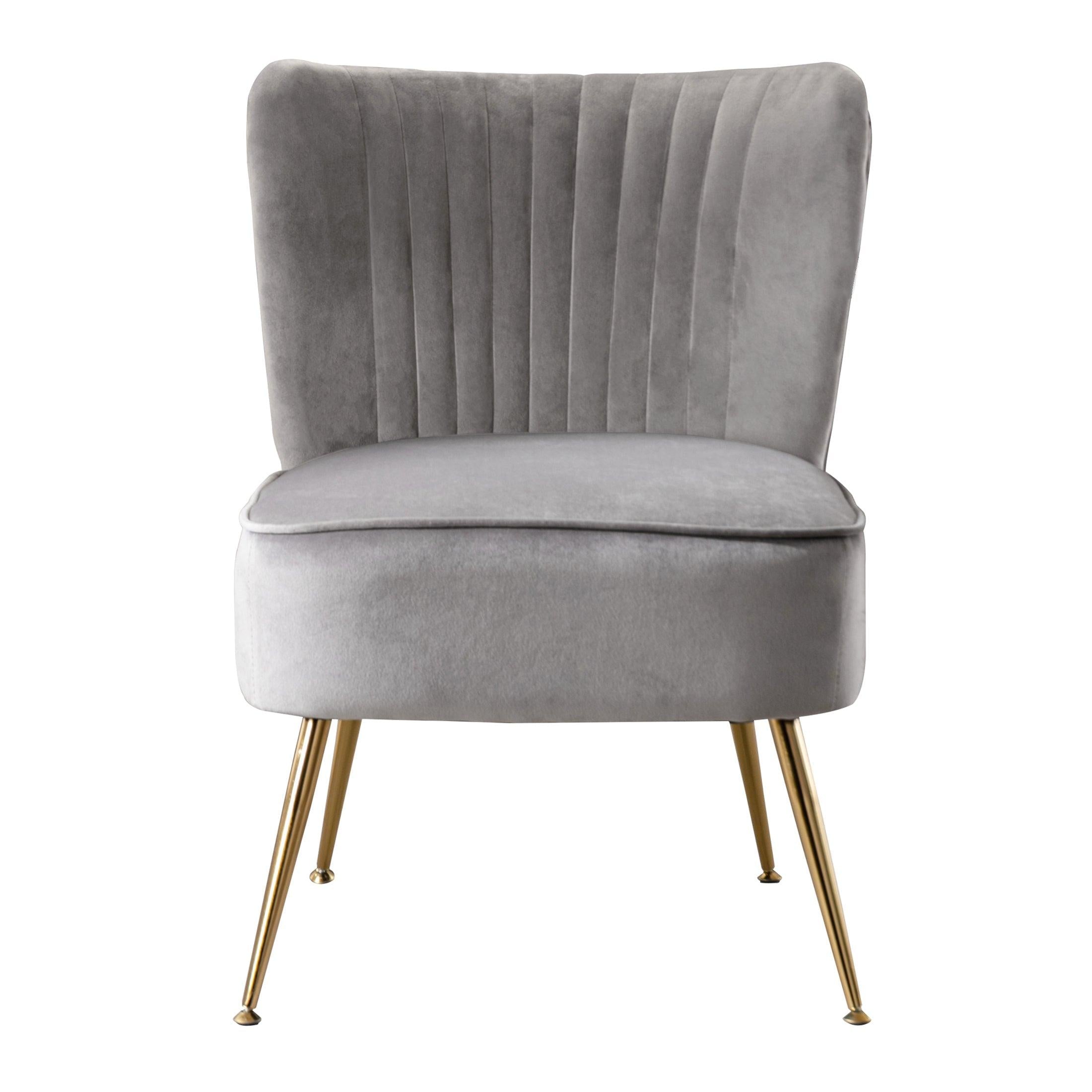 Alaia 22" Wide Tufted Velvet Accent Chair