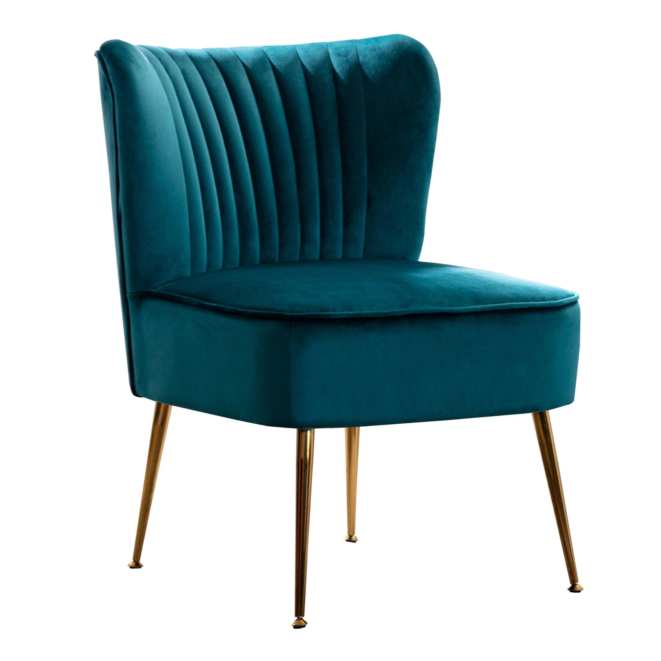 Alaia 22" Wide Tufted Velvet Accent Chair - Costaelm