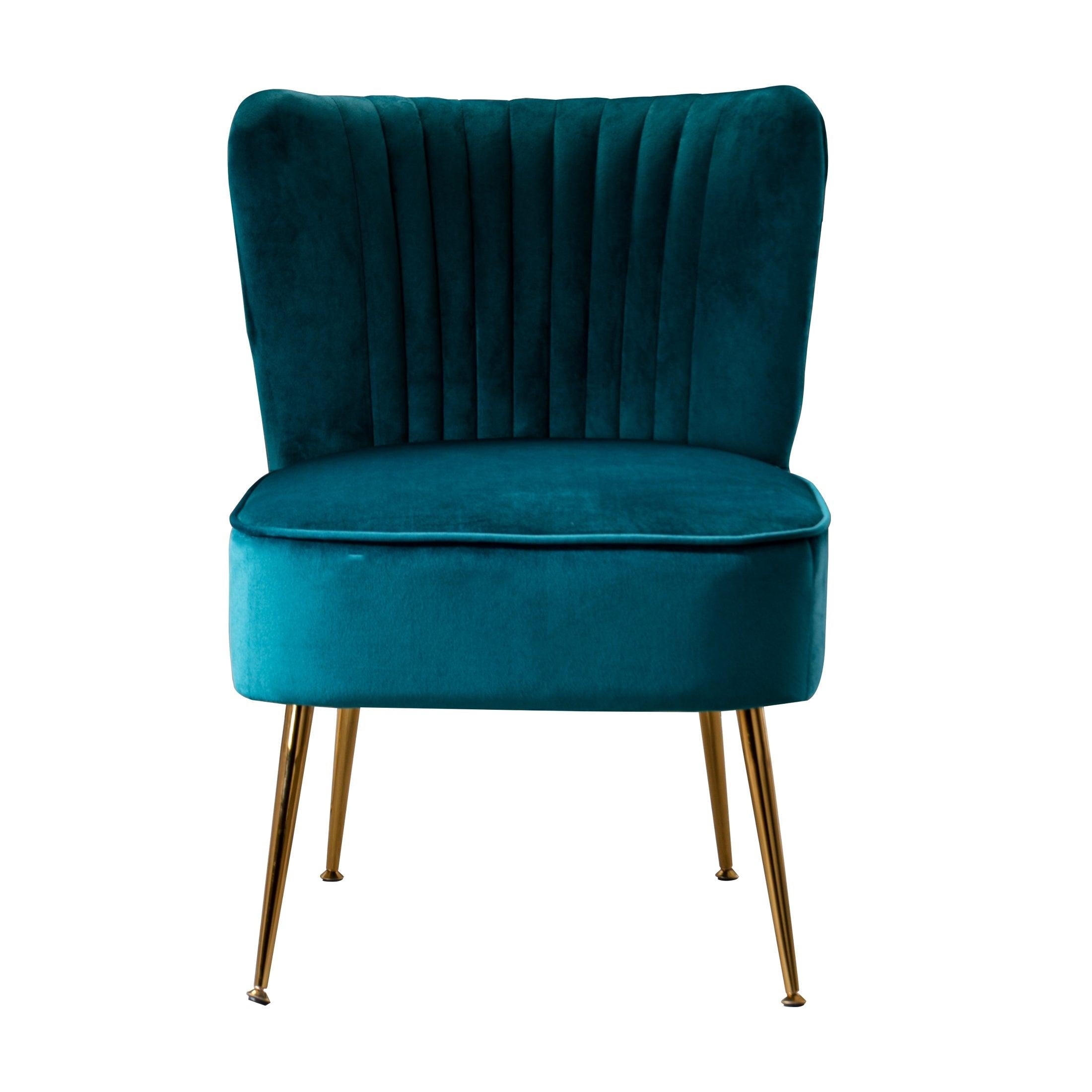 Alaia 22" Wide Tufted Velvet Accent Chair - Costaelm