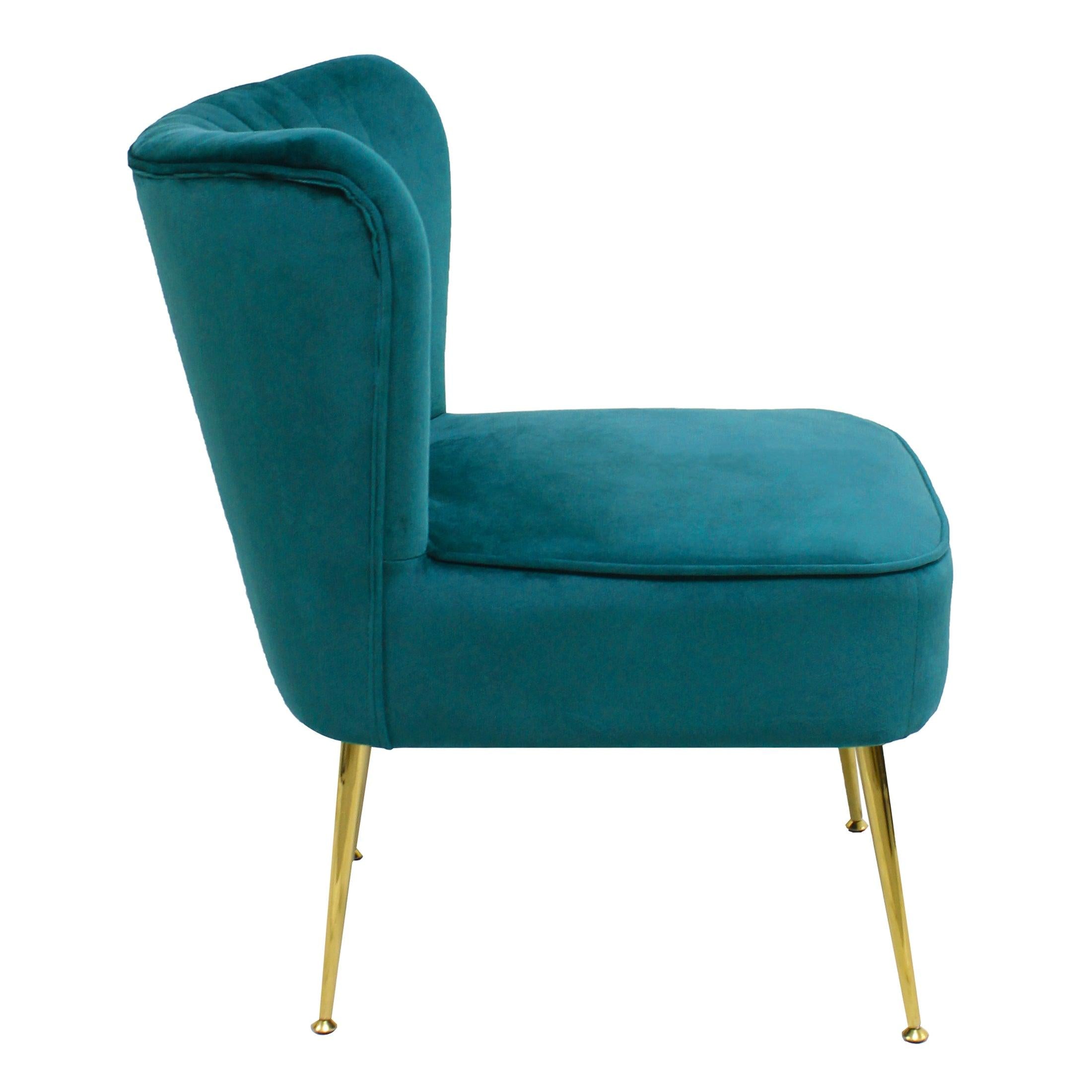 Alaia 22" Wide Tufted Velvet Accent Chair - Costaelm