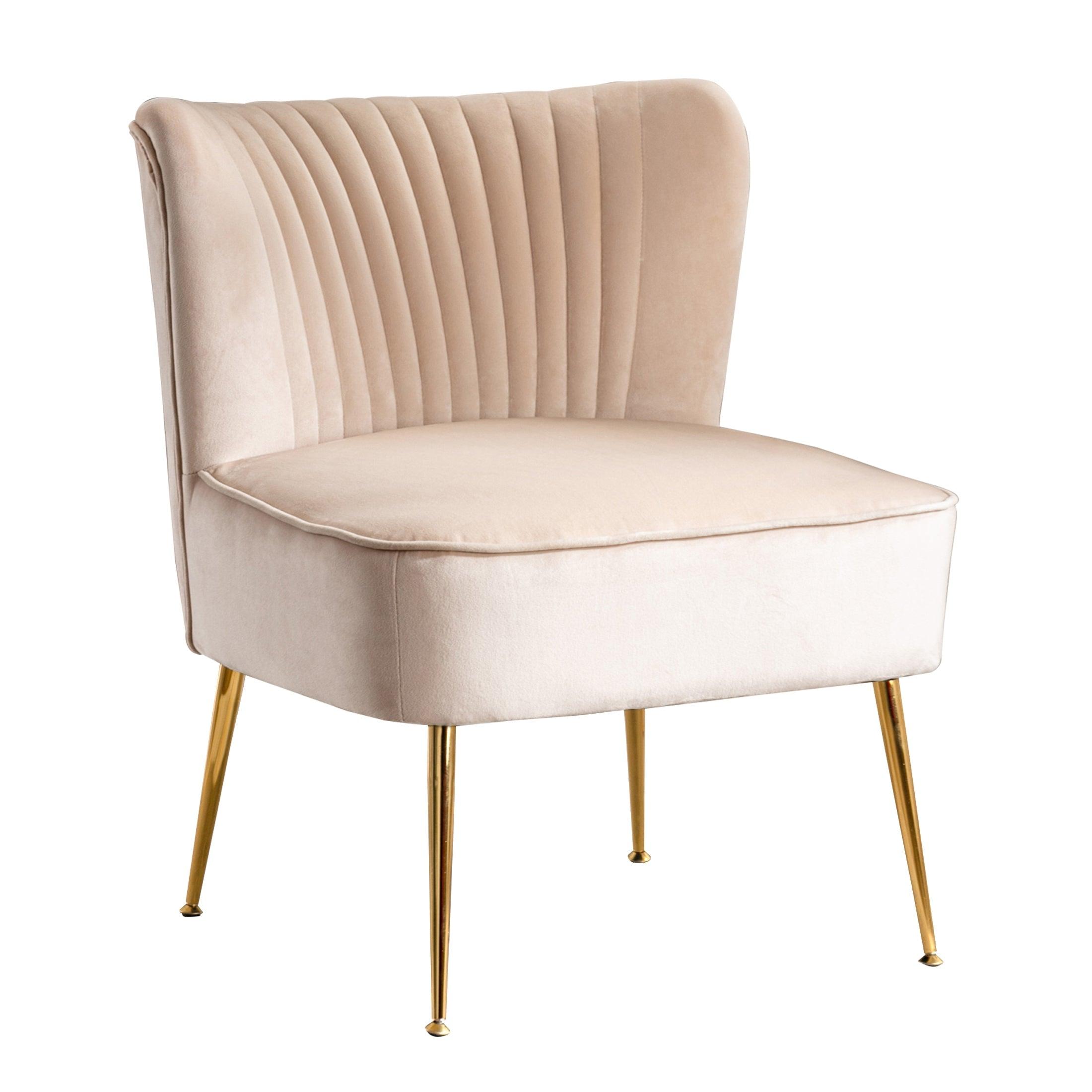 Alaia 25" Wide Tufted Velvet Accent Chair