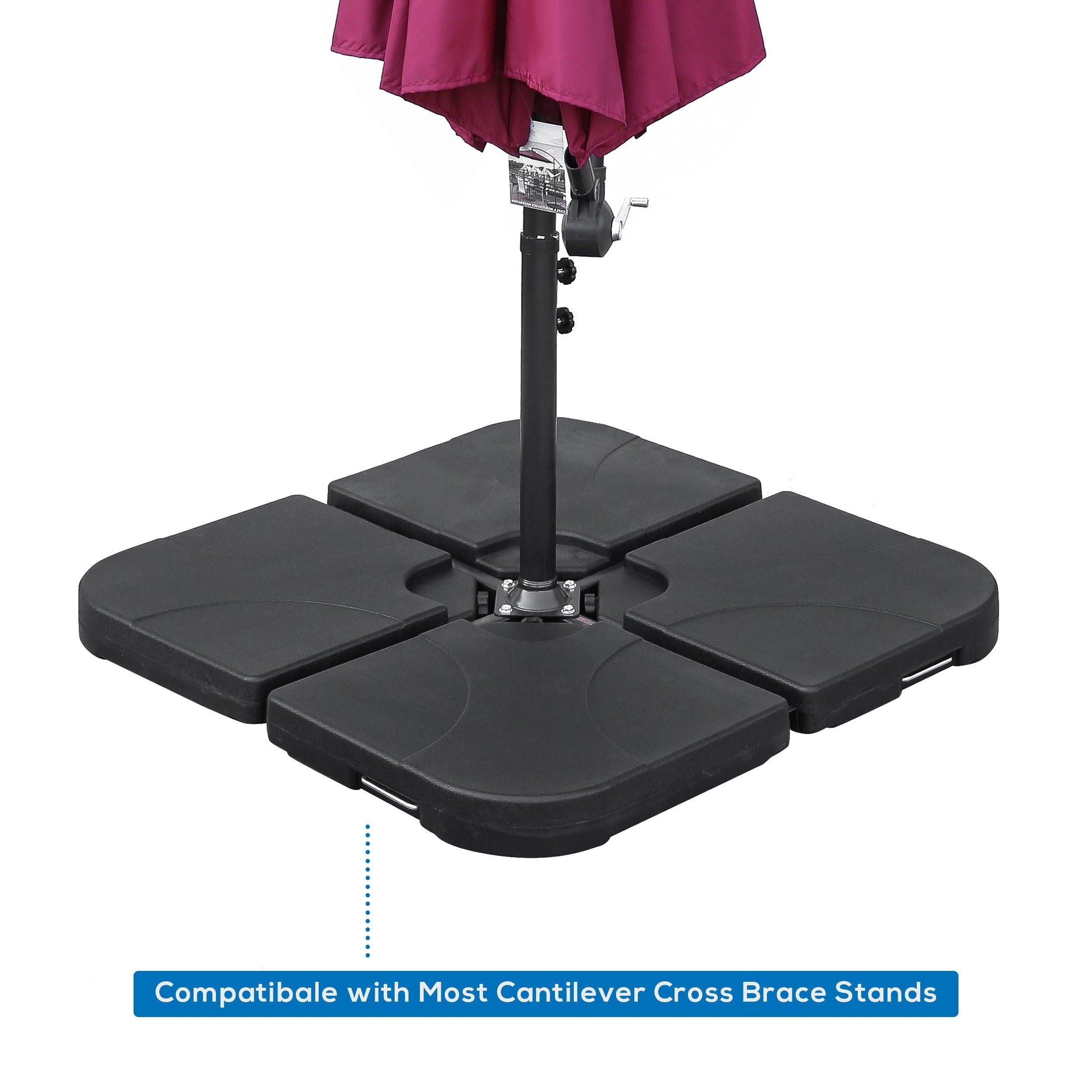 Alyn 4-Piece Cantilever Umbrella Base Weights - Costaelm