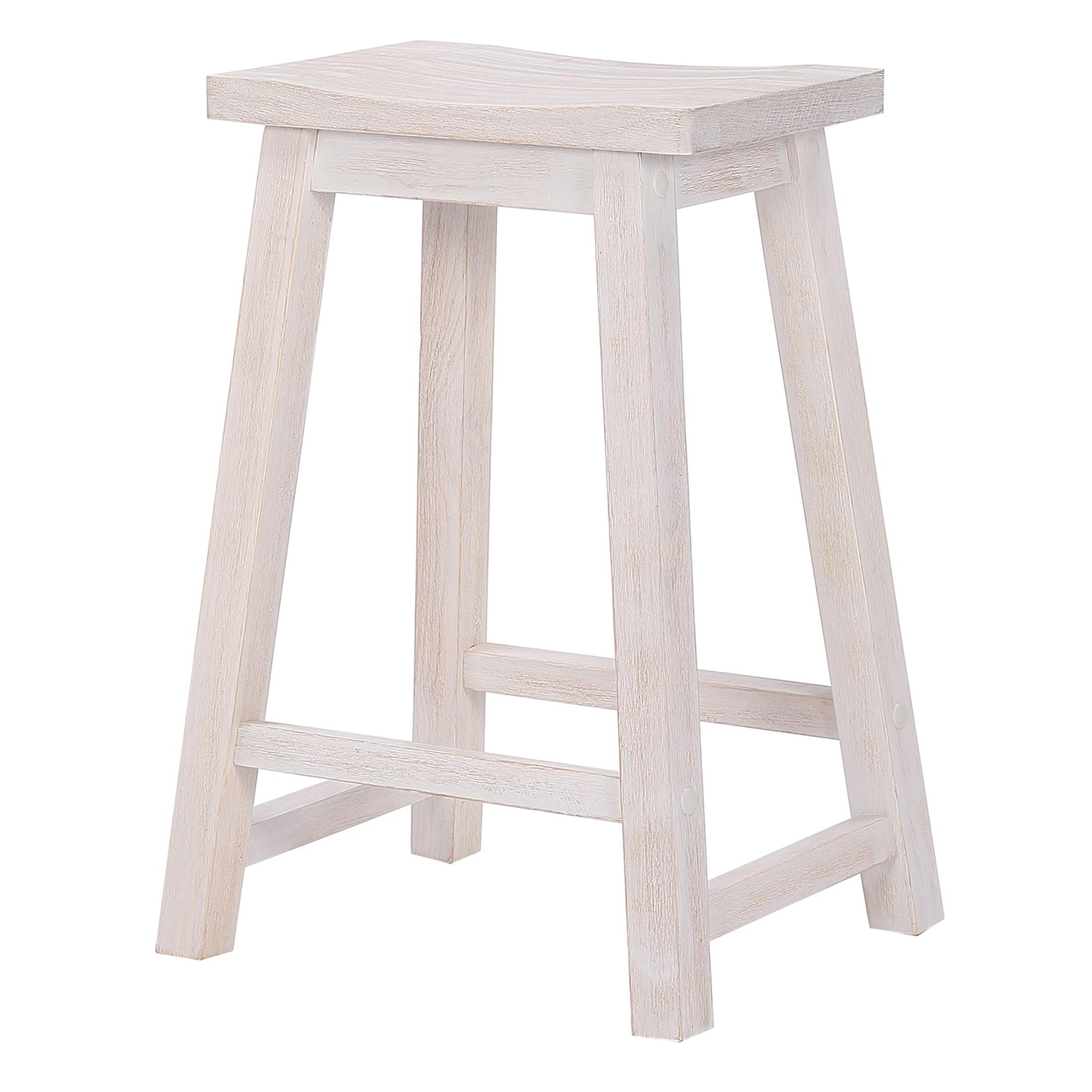 Arman 24" Inch Classic Wood Bar Stool (Set of 2) - Costaelm