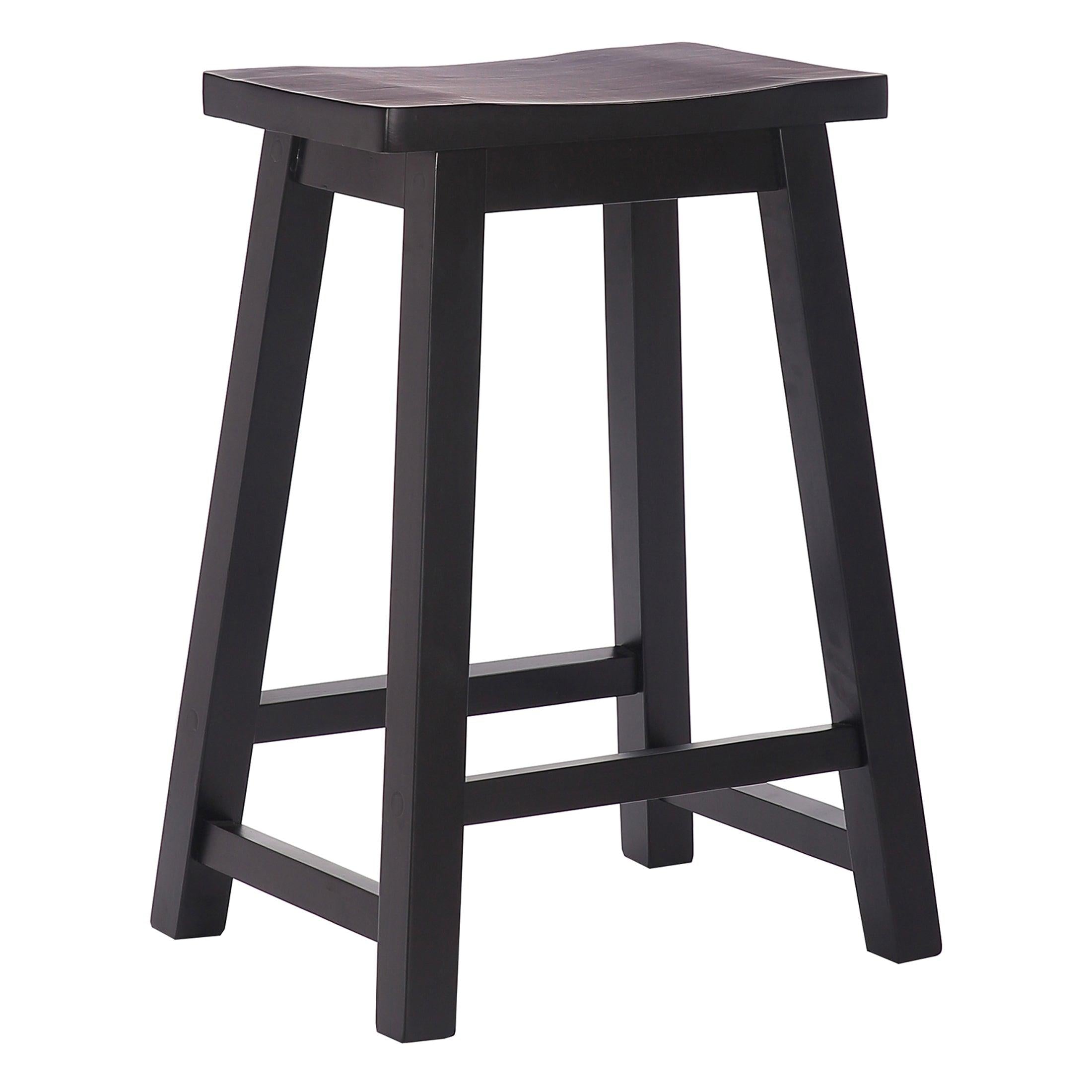 Arman 24" Inch Classic Wood Bar Stool (Set of 2) - Costaelm