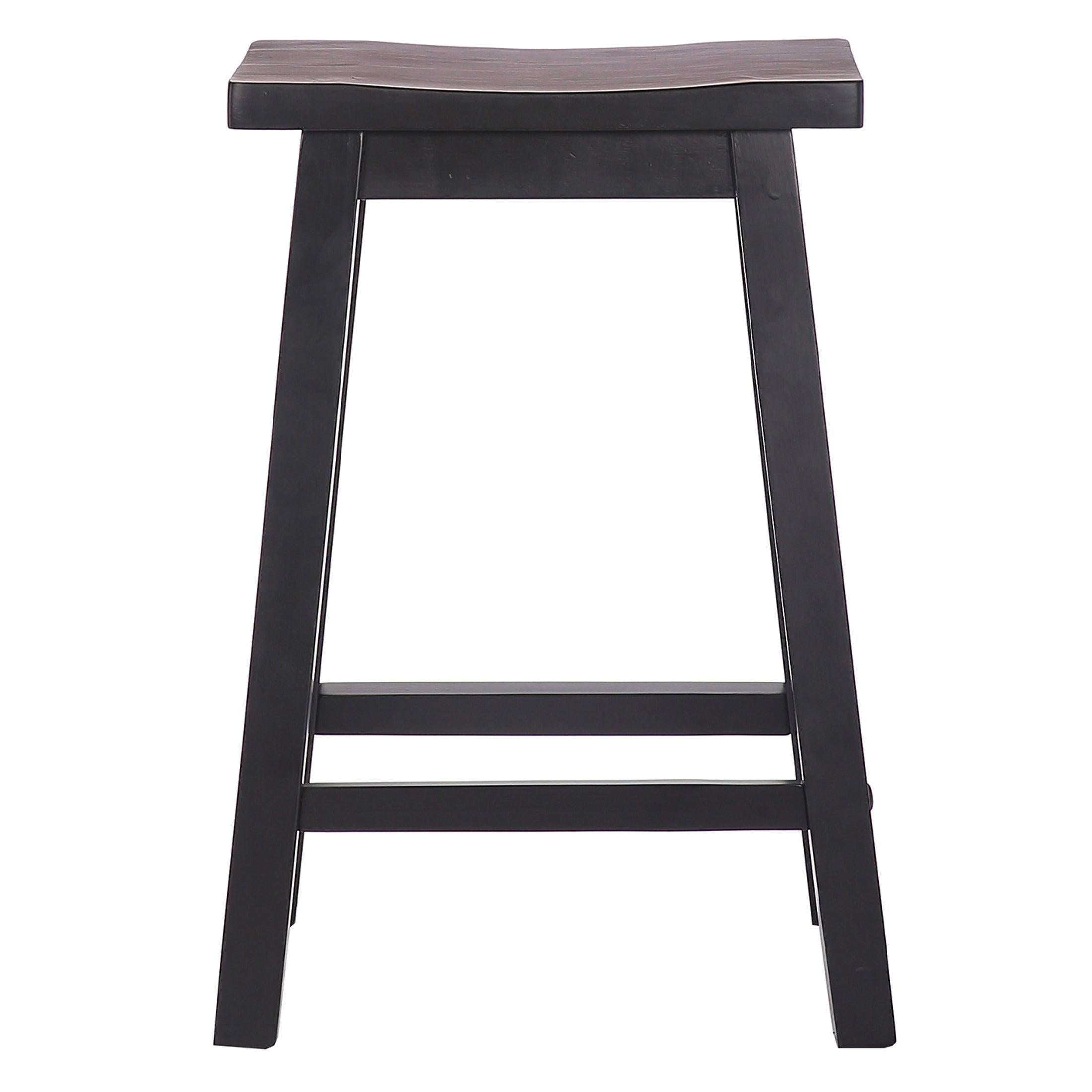 Arman 24" Inch Classic Wood Bar Stool (Set of 2) - Costaelm