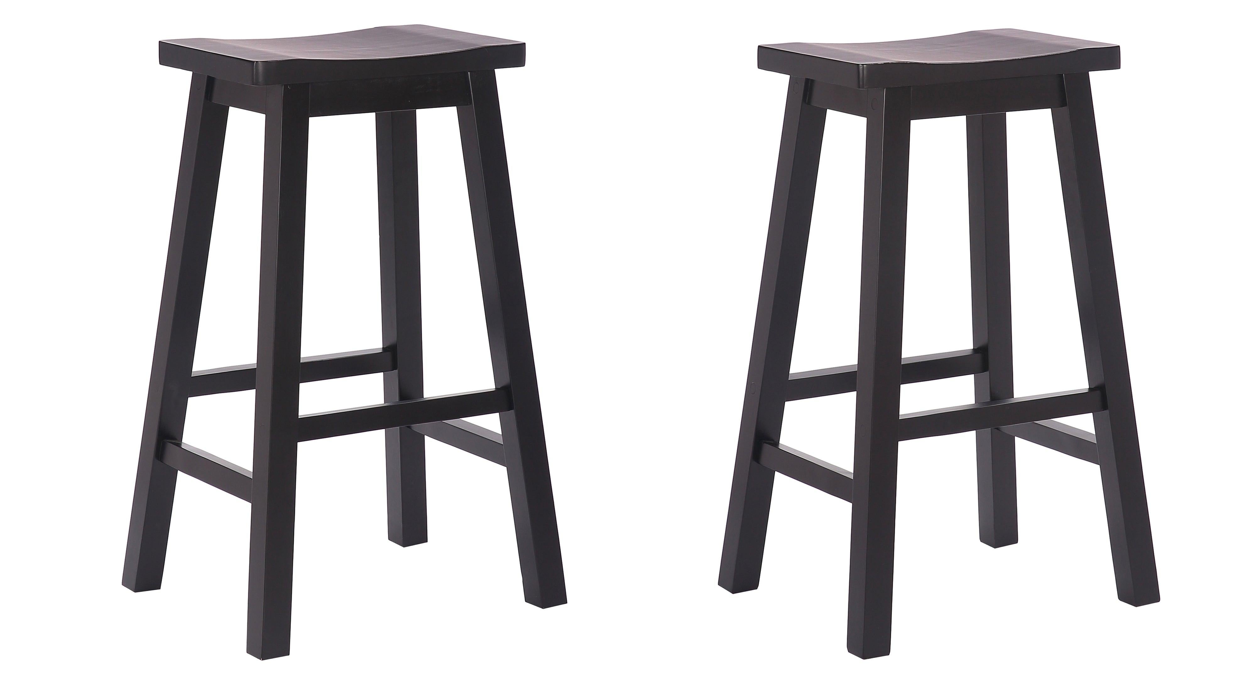 Arman 29" Inch Classic Counter Height Wood Bar Stool (Set of 2) - Costaelm