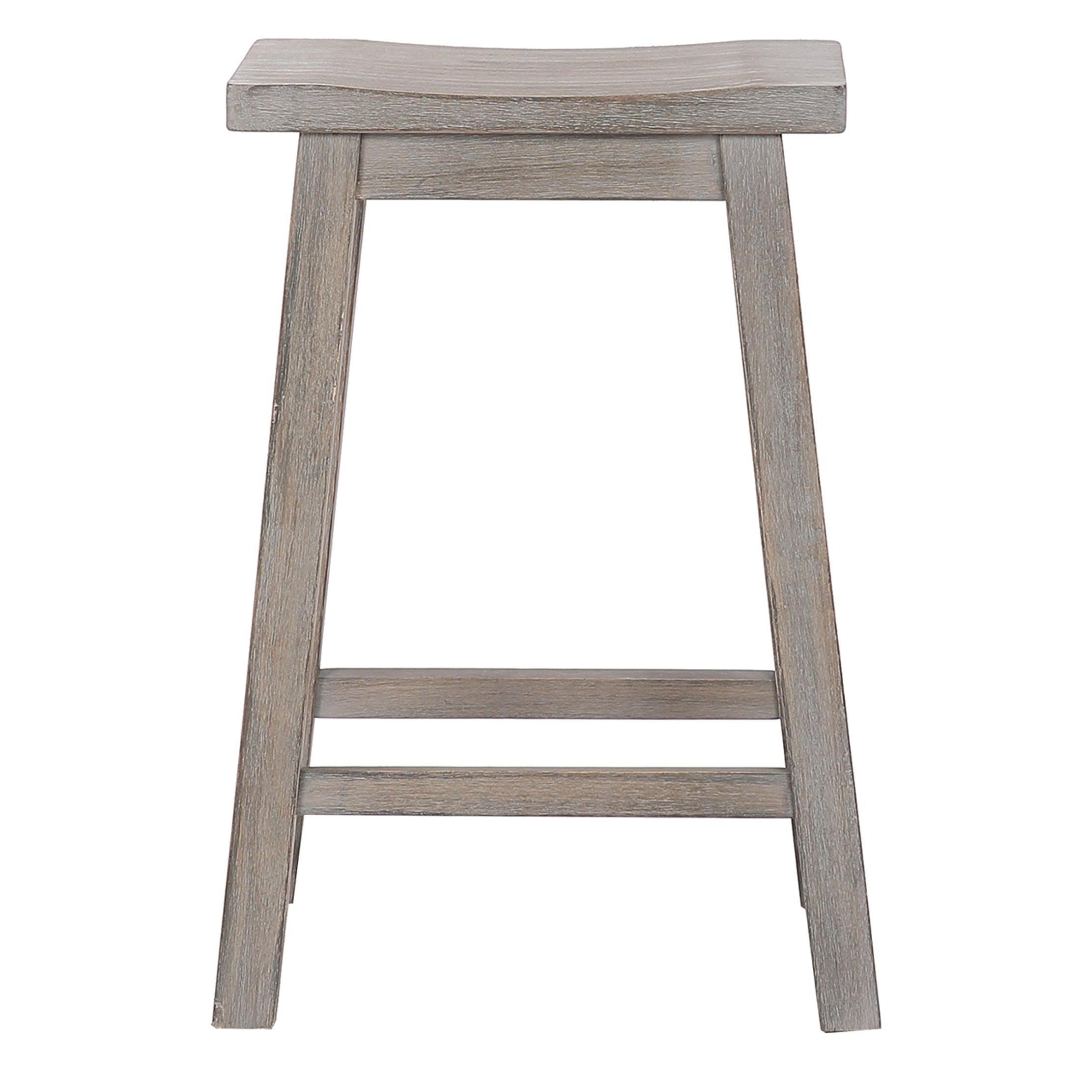 Arman 29" Inch Classic Counter Height Wood Bar Stool (Set of 2) - Costaelm