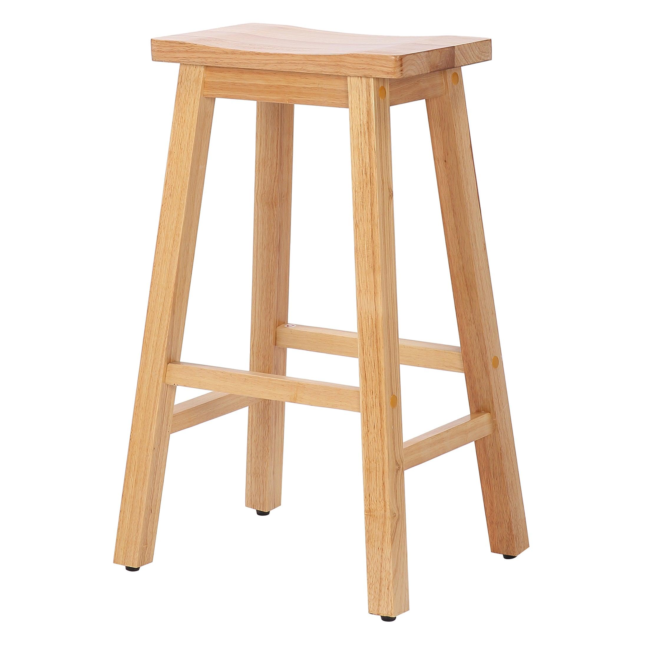 Arman 29" Inch Classic Counter Height Wood Bar Stool (Set of 2) - Costaelm