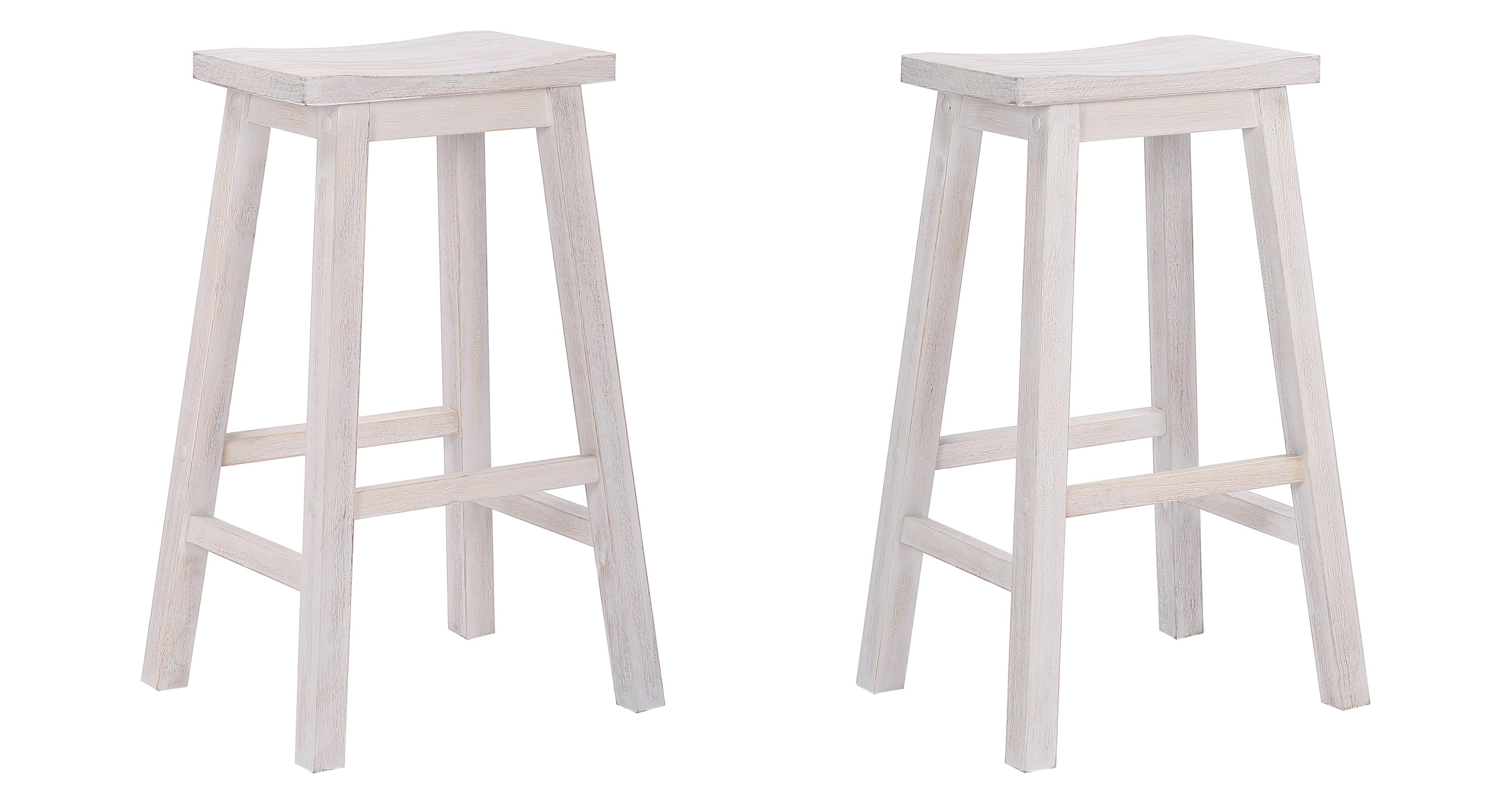 Arman 29" Inch Classic Counter Height Wood Bar Stool (Set of 2) - Costaelm