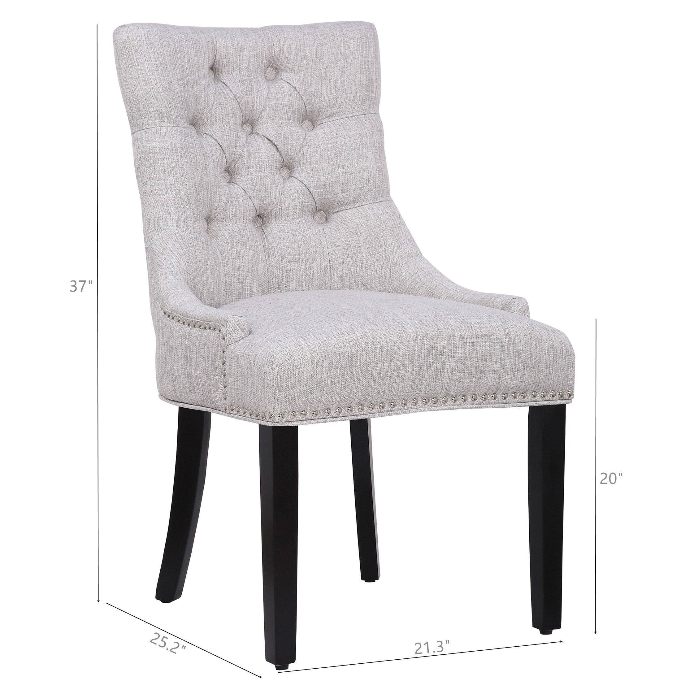 Bellmount Upholstered Wingback Tufted Dining Chair - Costaelm