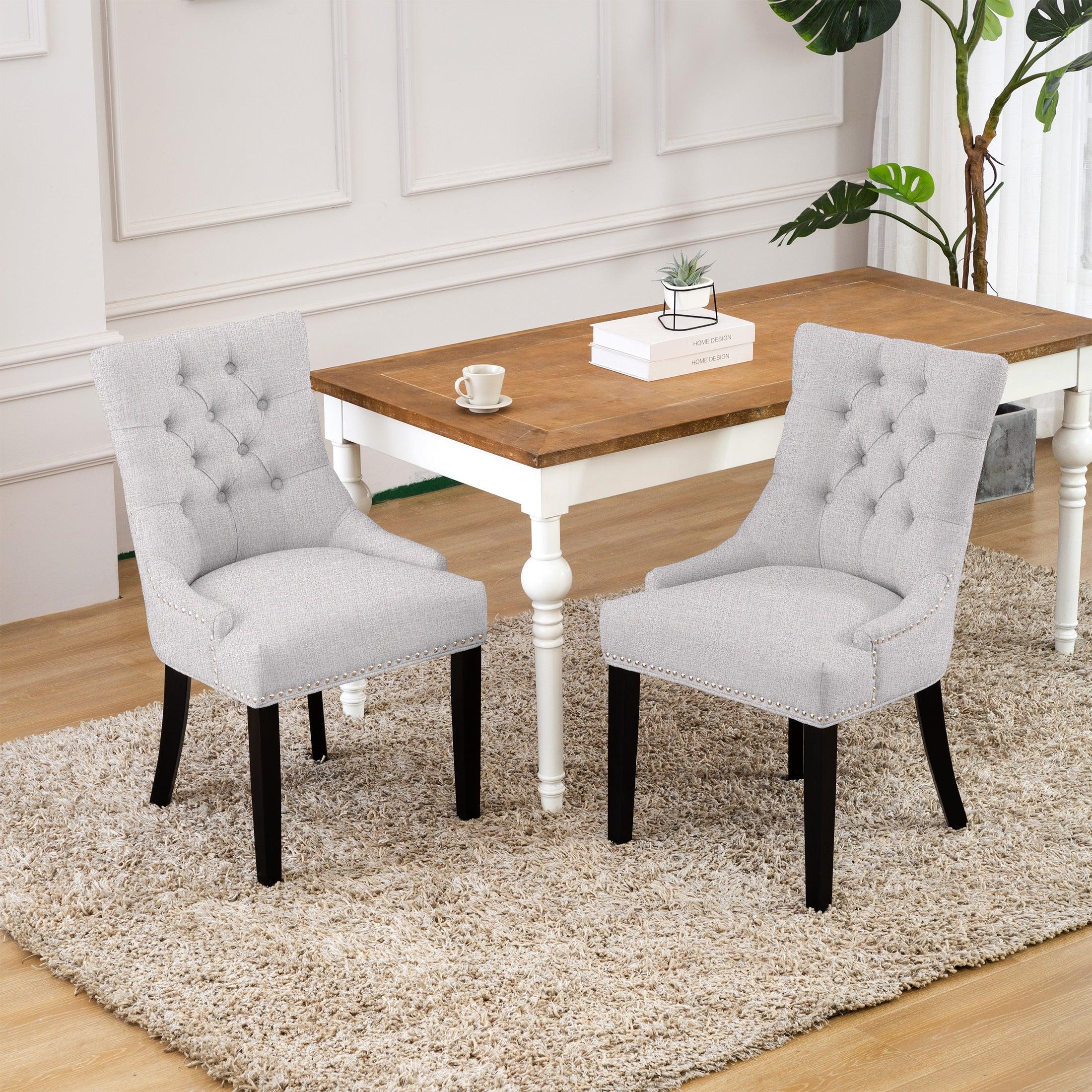 Bellmount Upholstered Wingback Tufted Dining Chair - Costaelm