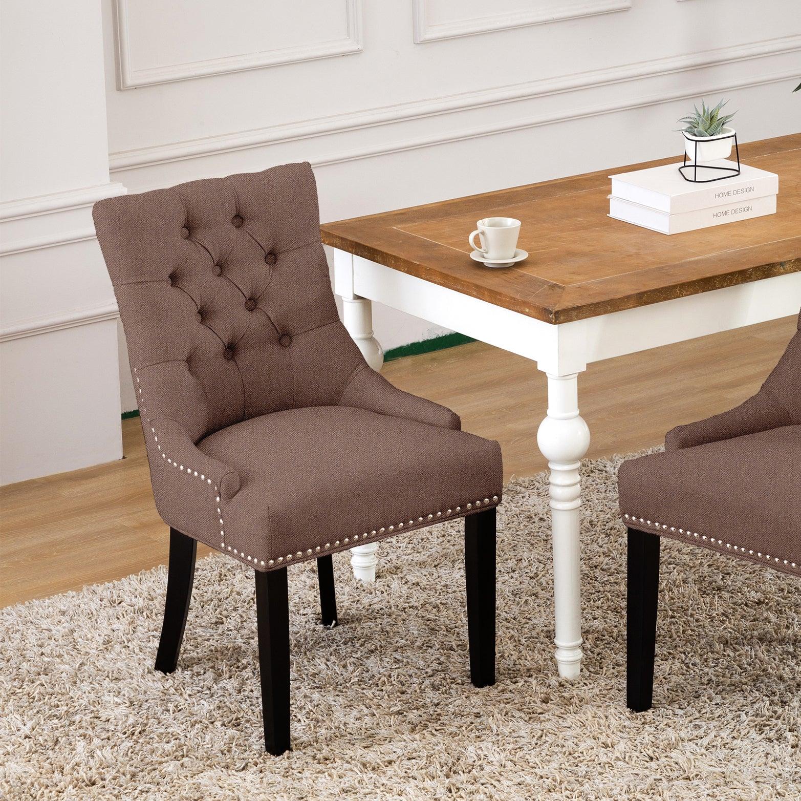 Bellmount Upholstered Wingback Tufted Dining Chair - Costaelm