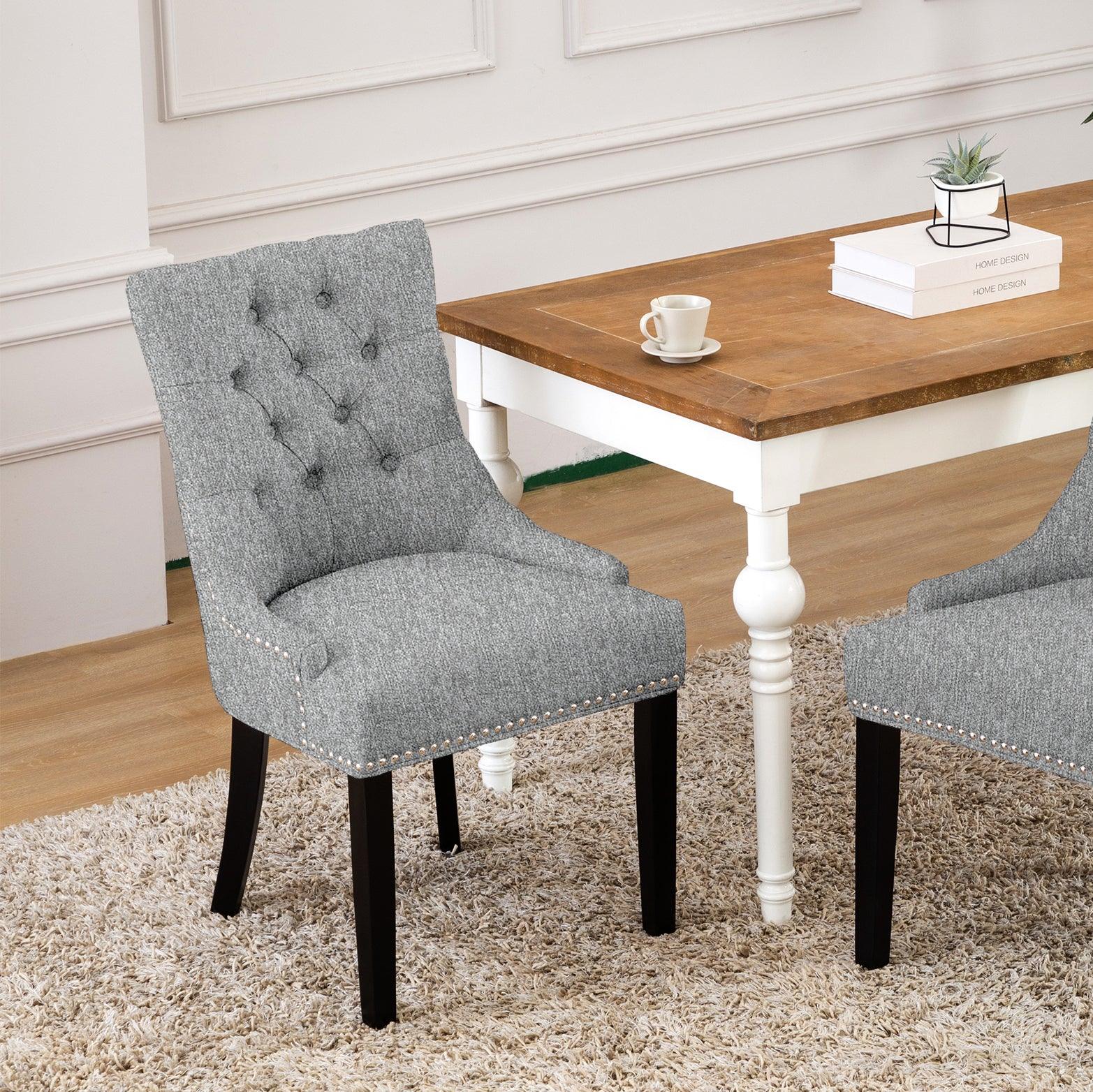 Bellmount Upholstered Wingback Tufted Dining Chair - Costaelm