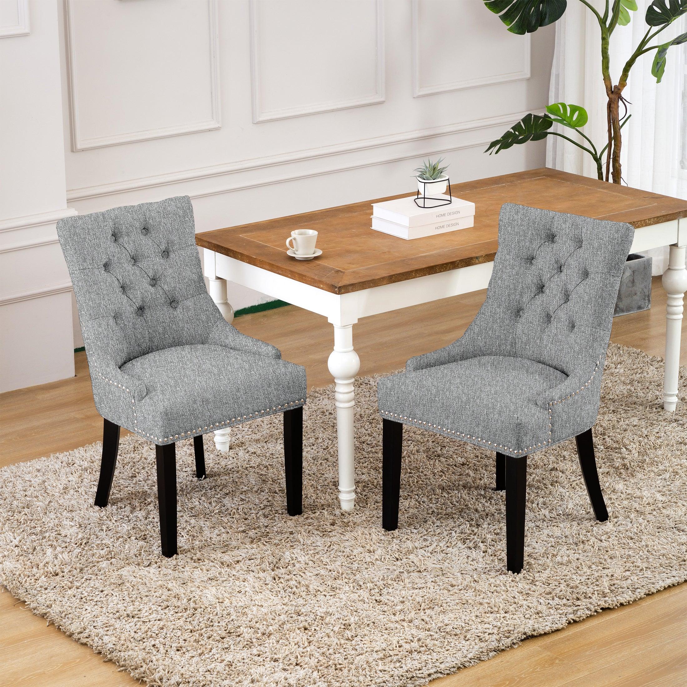 Bellmount Upholstered Wingback Tufted Dining Chair - Costaelm