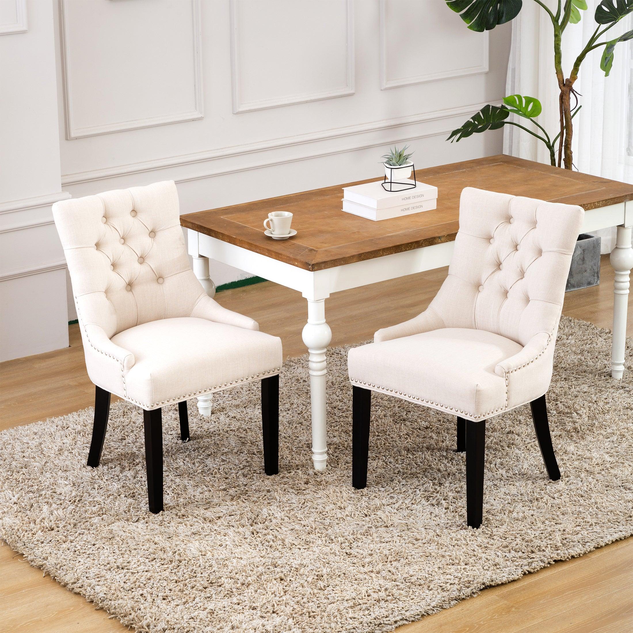 Bellmount Upholstered Wingback Tufted Dining Chair - Costaelm