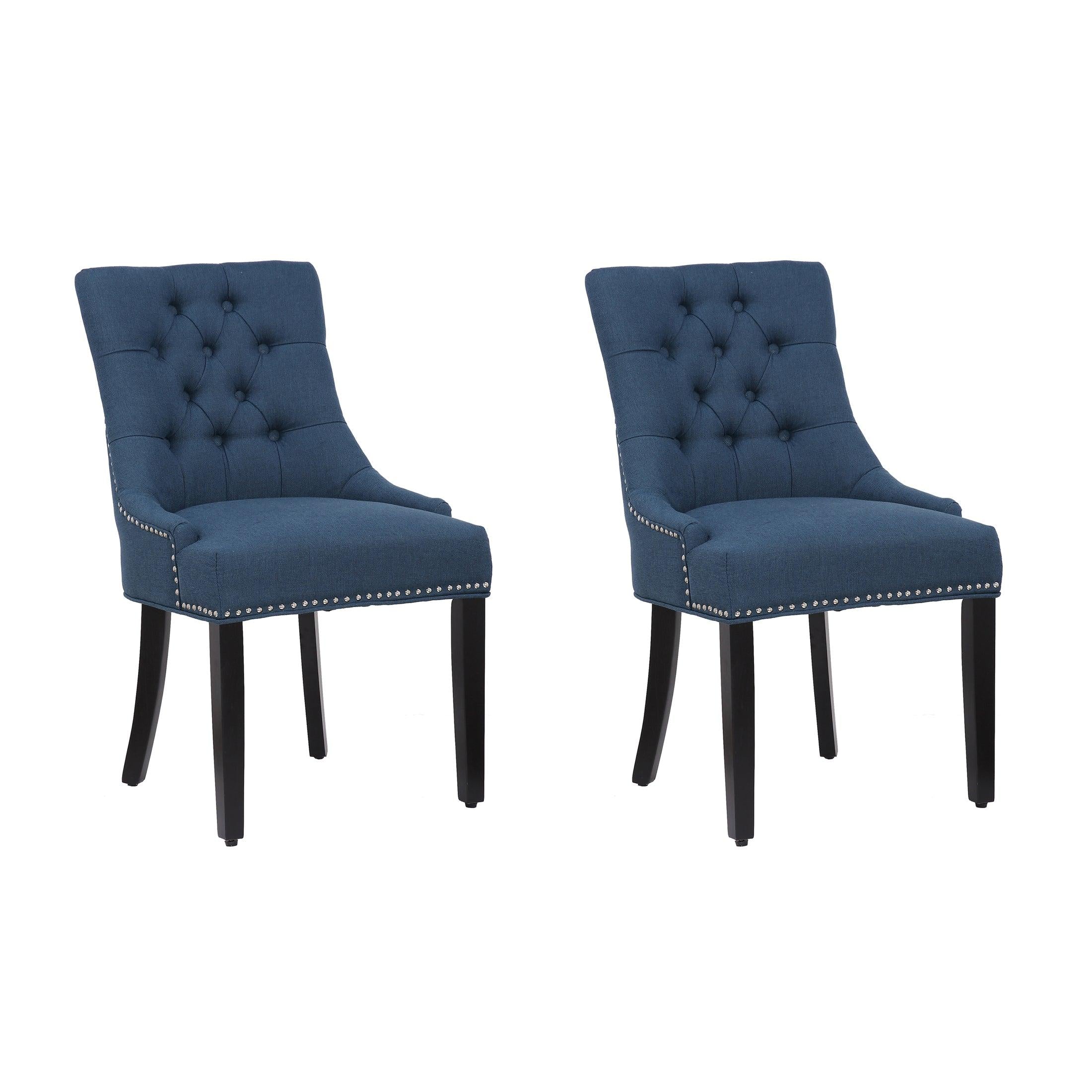 Bellmount Upholstered Wingback Tufted Dining Chair (Set of 2) - Costaelm